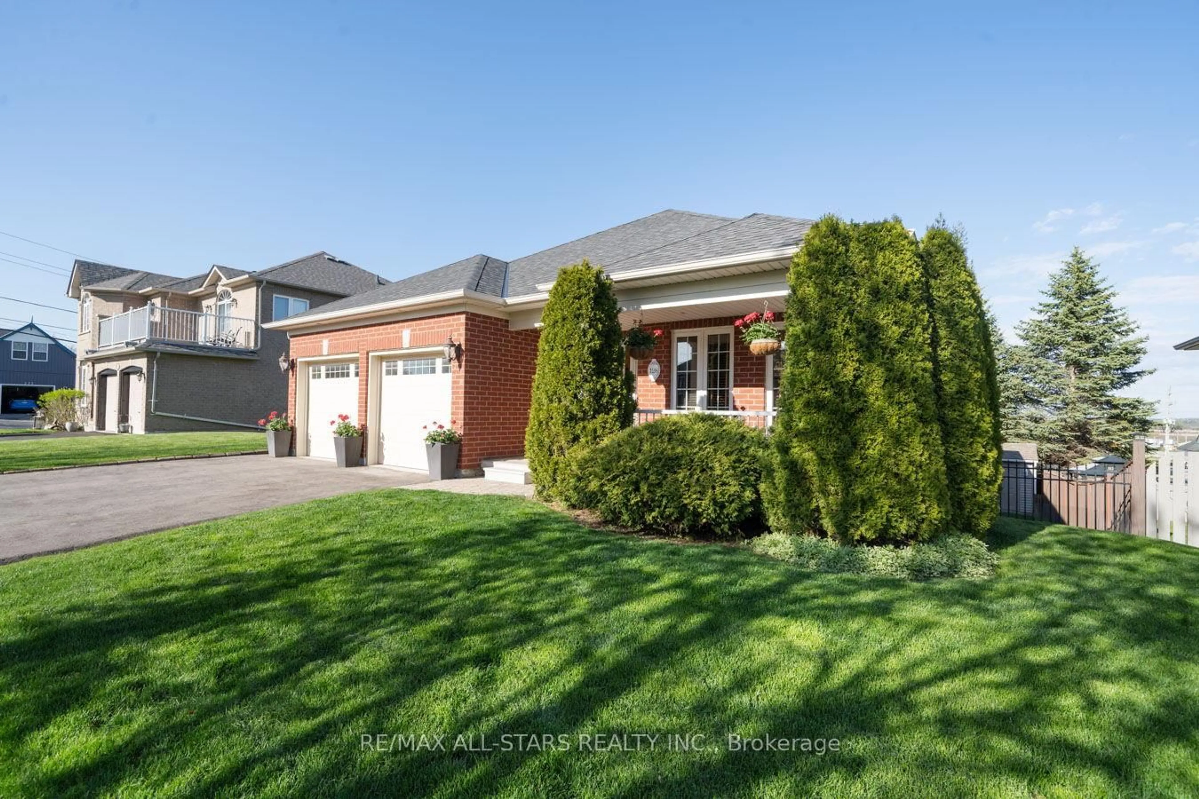 Home with brick exterior material, street for 128 Earl Cuddie Blvd, Scugog Ontario L9L 1E8