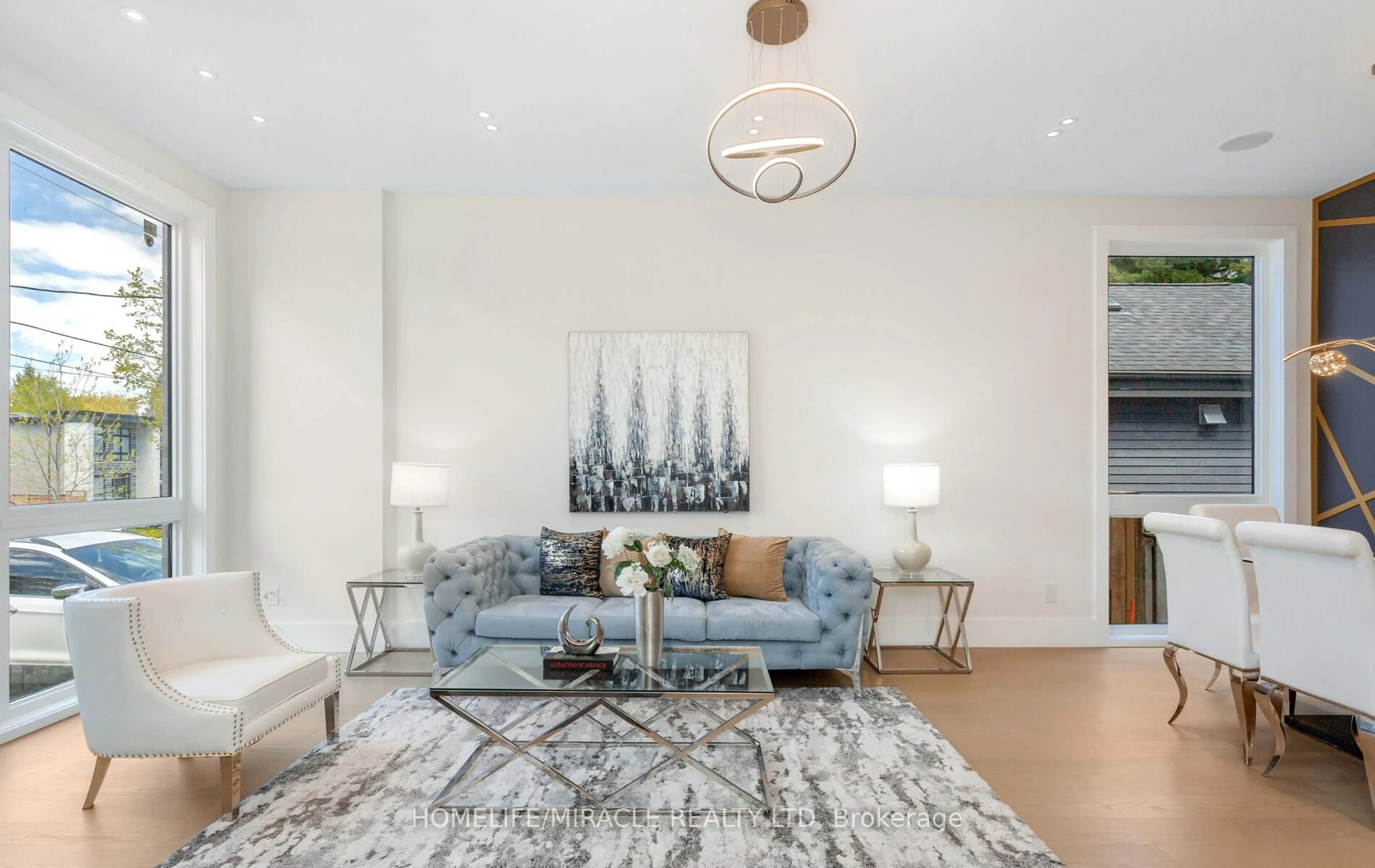 Living room with furniture, unknown for 55 Adanac Dr, Toronto Ontario M1M 2E6