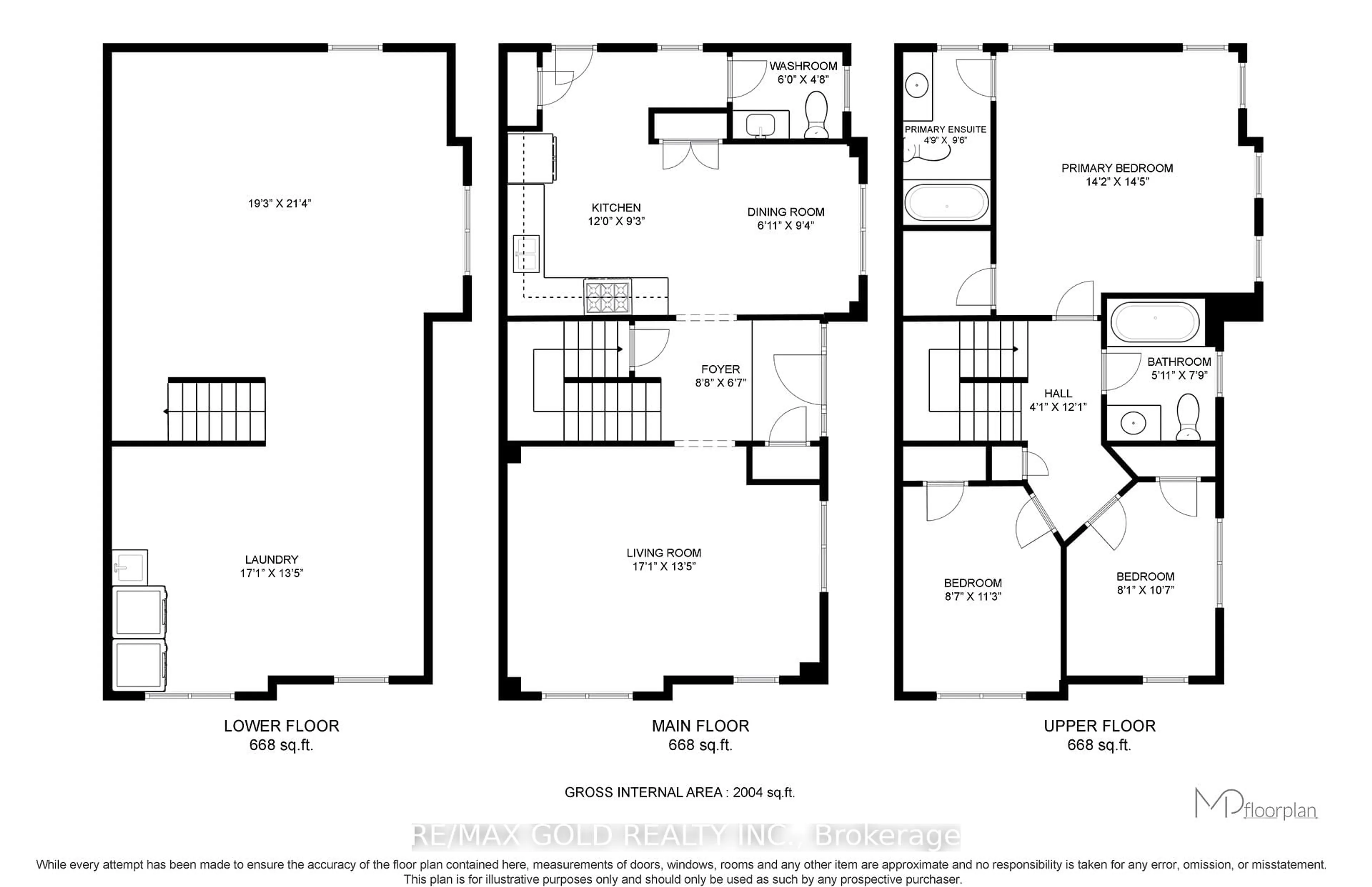 Floor plan for 2494 Earl Grey Ave, Pickering Ontario L1X 0B9