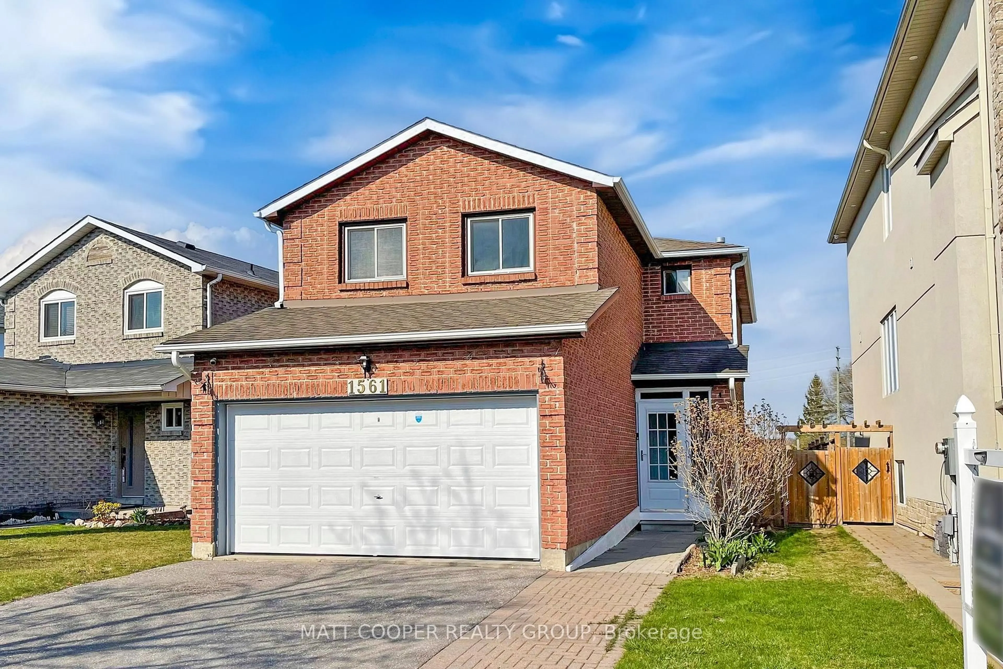 Home with brick exterior material, street for 1561 Marshcourt Dr, Pickering Ontario L1V 6G2