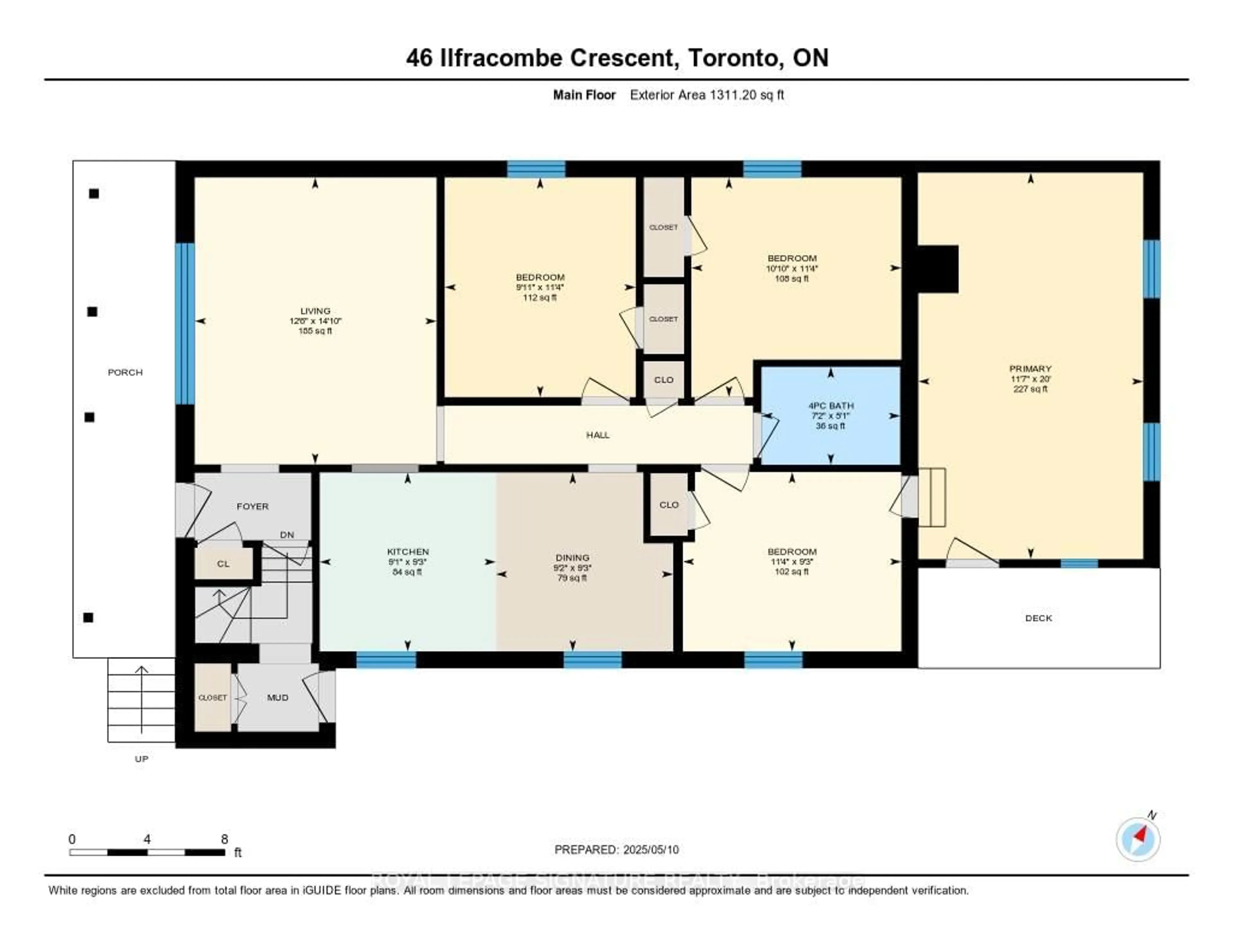 Floor plan for 46 Ilfracombe Cres, Toronto Ontario M1R 3R8