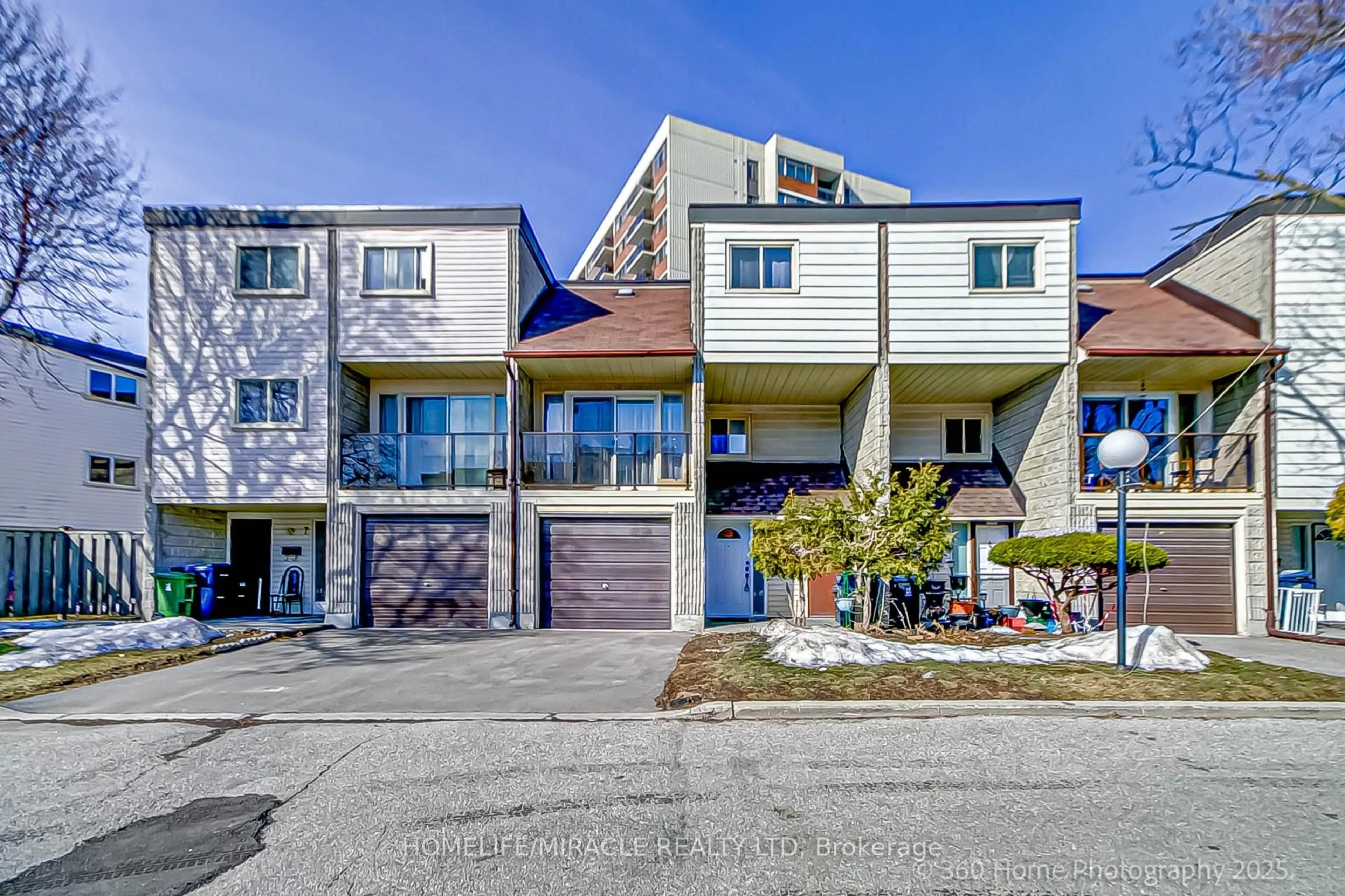 A pic from outside/outdoor area/front of a property/back of a property/a pic from drone, street for 75 Blackwell Ave #8, Toronto Ontario M1B 1K5
