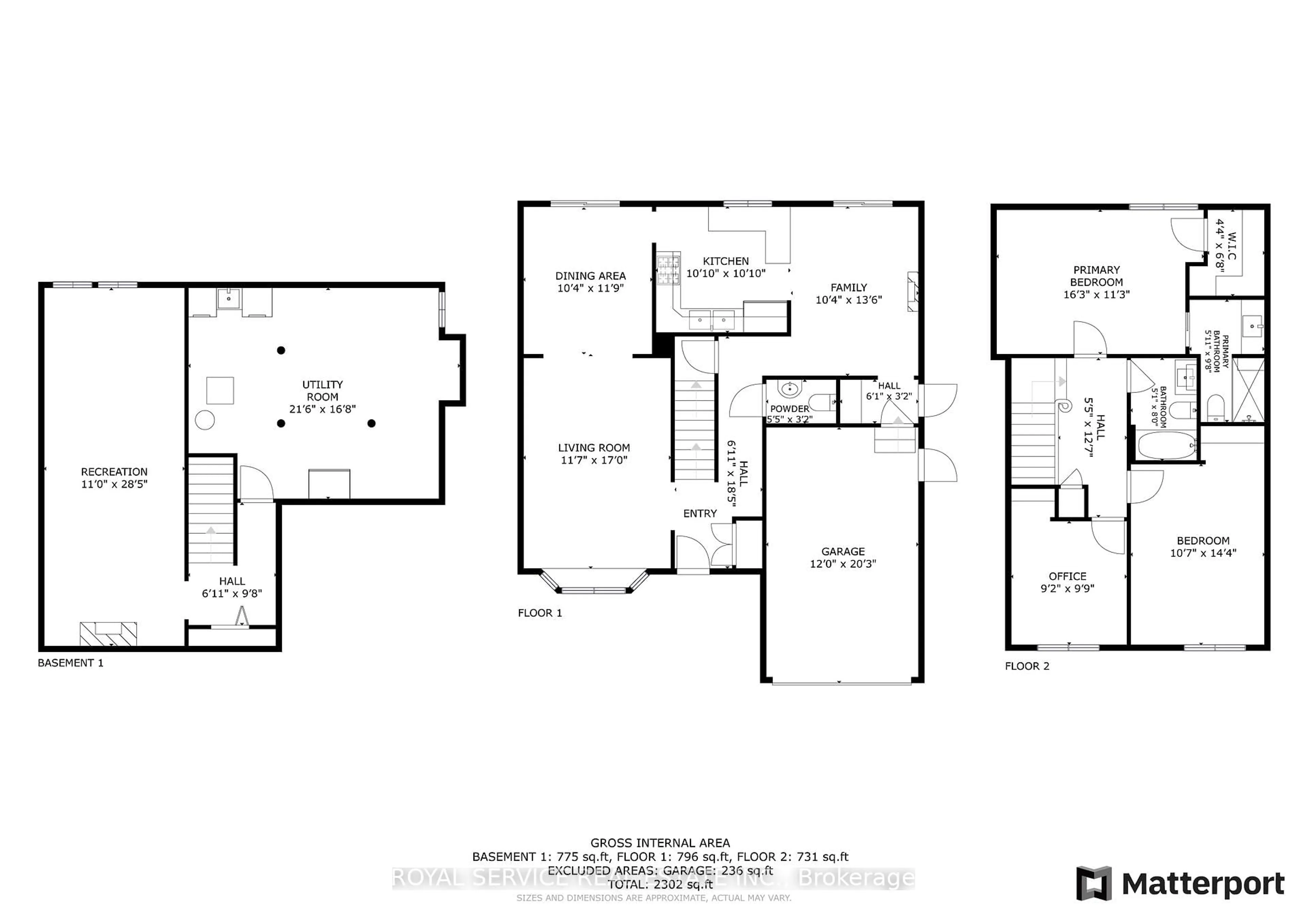 Floor plan for 1174 Trillium Crt, Oshawa Ontario L1G 7M2