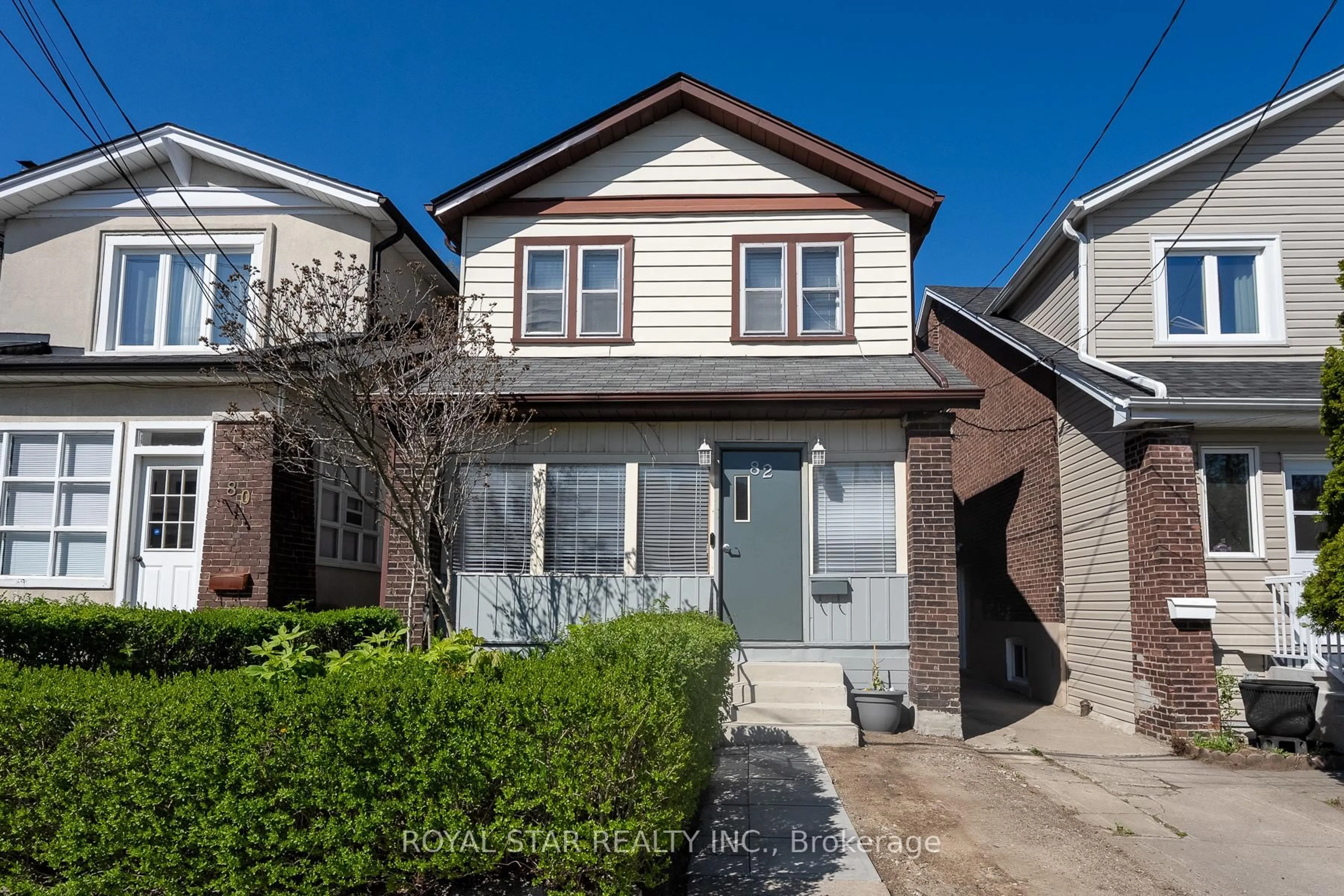 Home with brick exterior material, street for 82 Westlake Ave, Toronto Ontario M4C 4R1