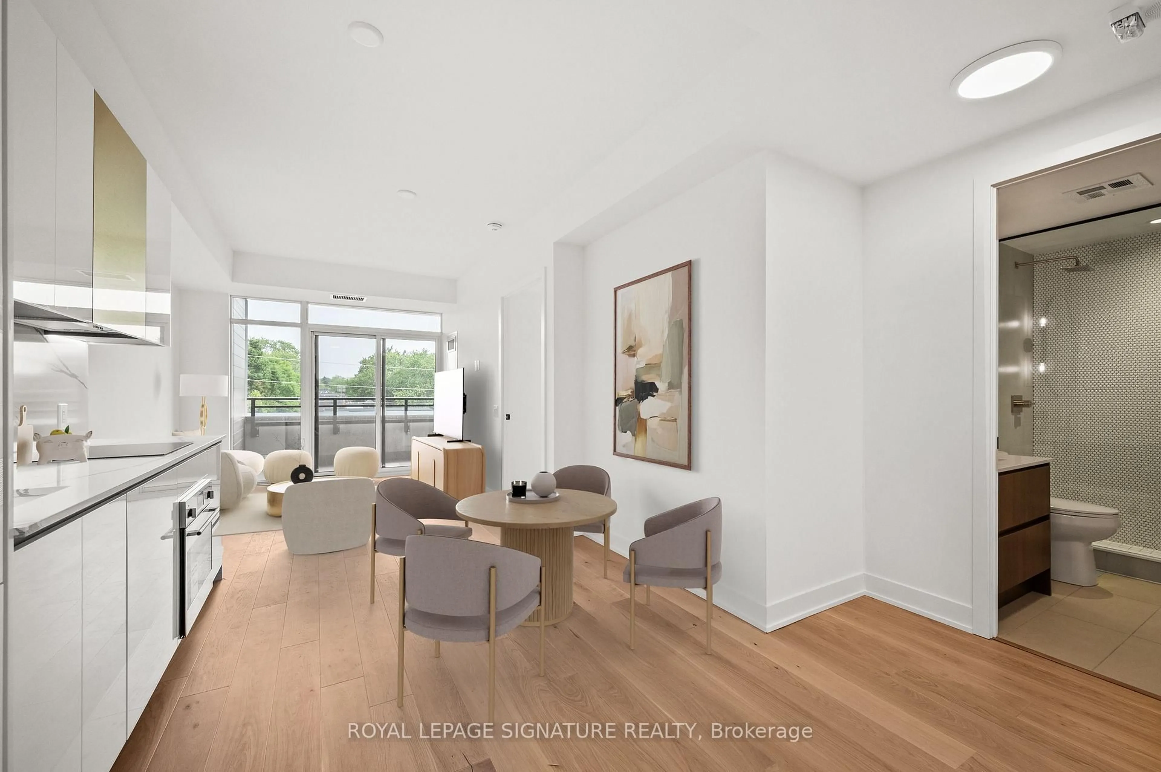 Living room with furniture, unknown for 1285 Queen St #402, Toronto Ontario M4L 1C2