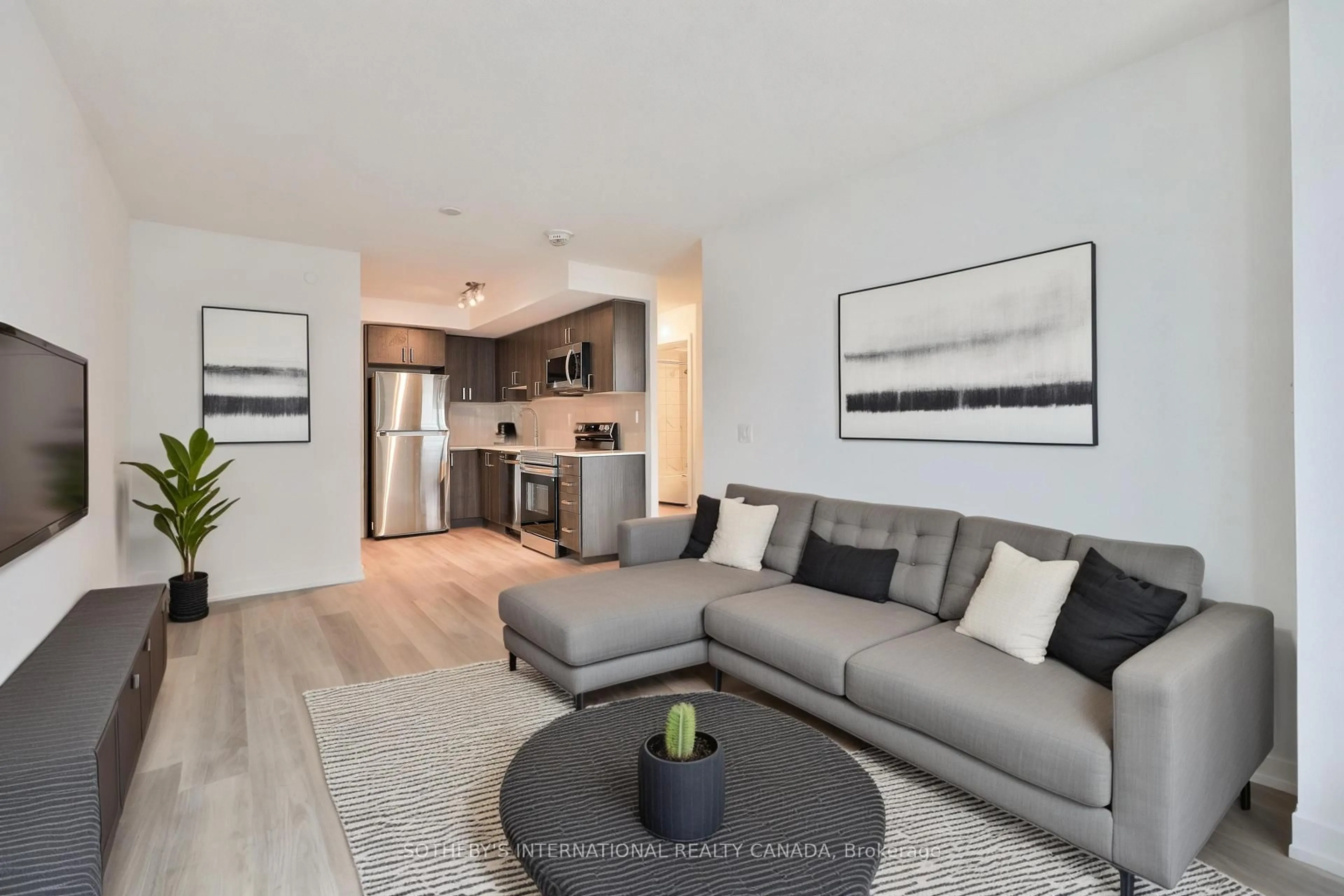 Living room with furniture, unknown for 1435 Celebration Dr #2305, Pickering Ontario L1W 0C4