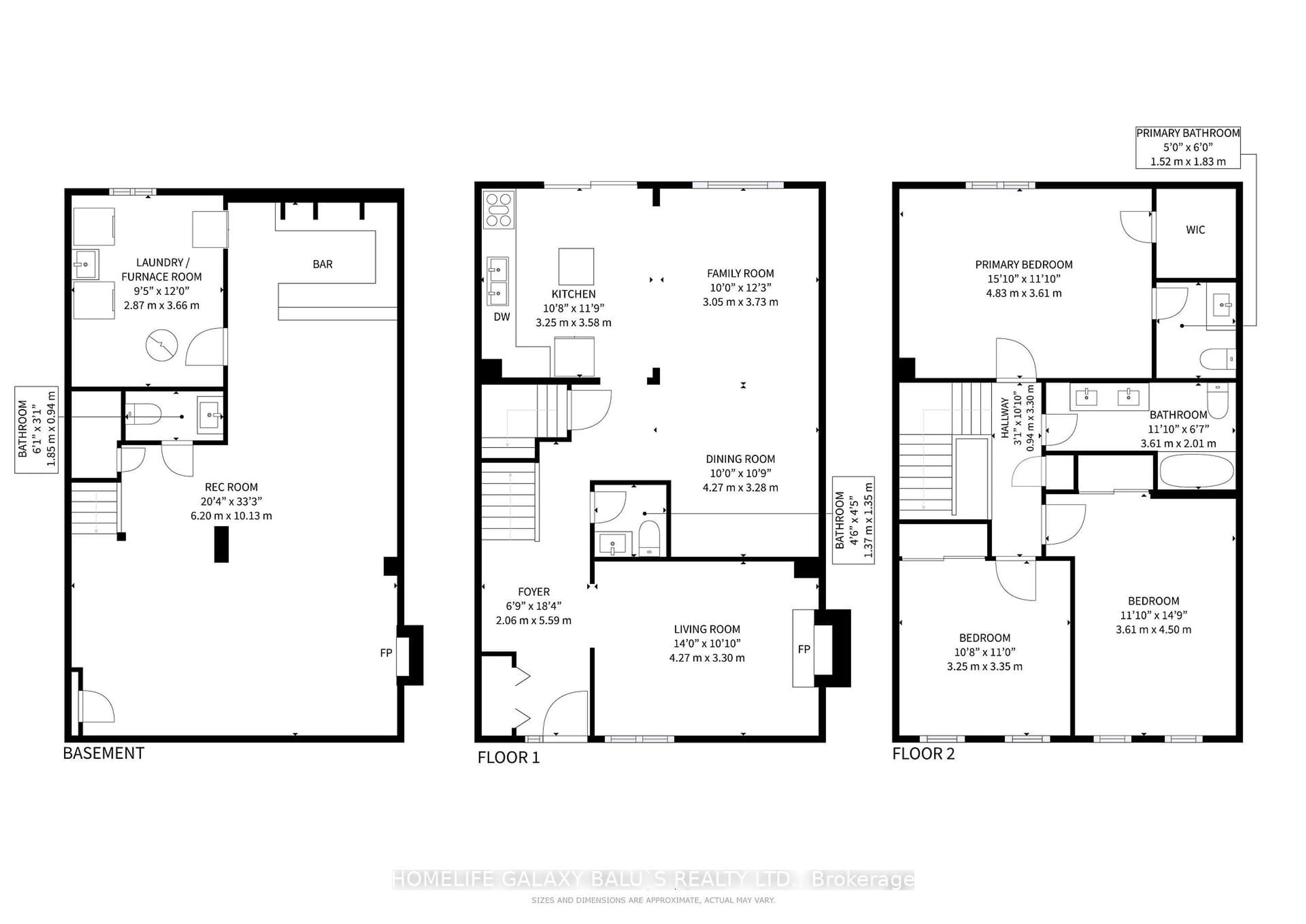 Floor plan for 78 Daniels Cres, Ajax Ontario L1T 1Y6