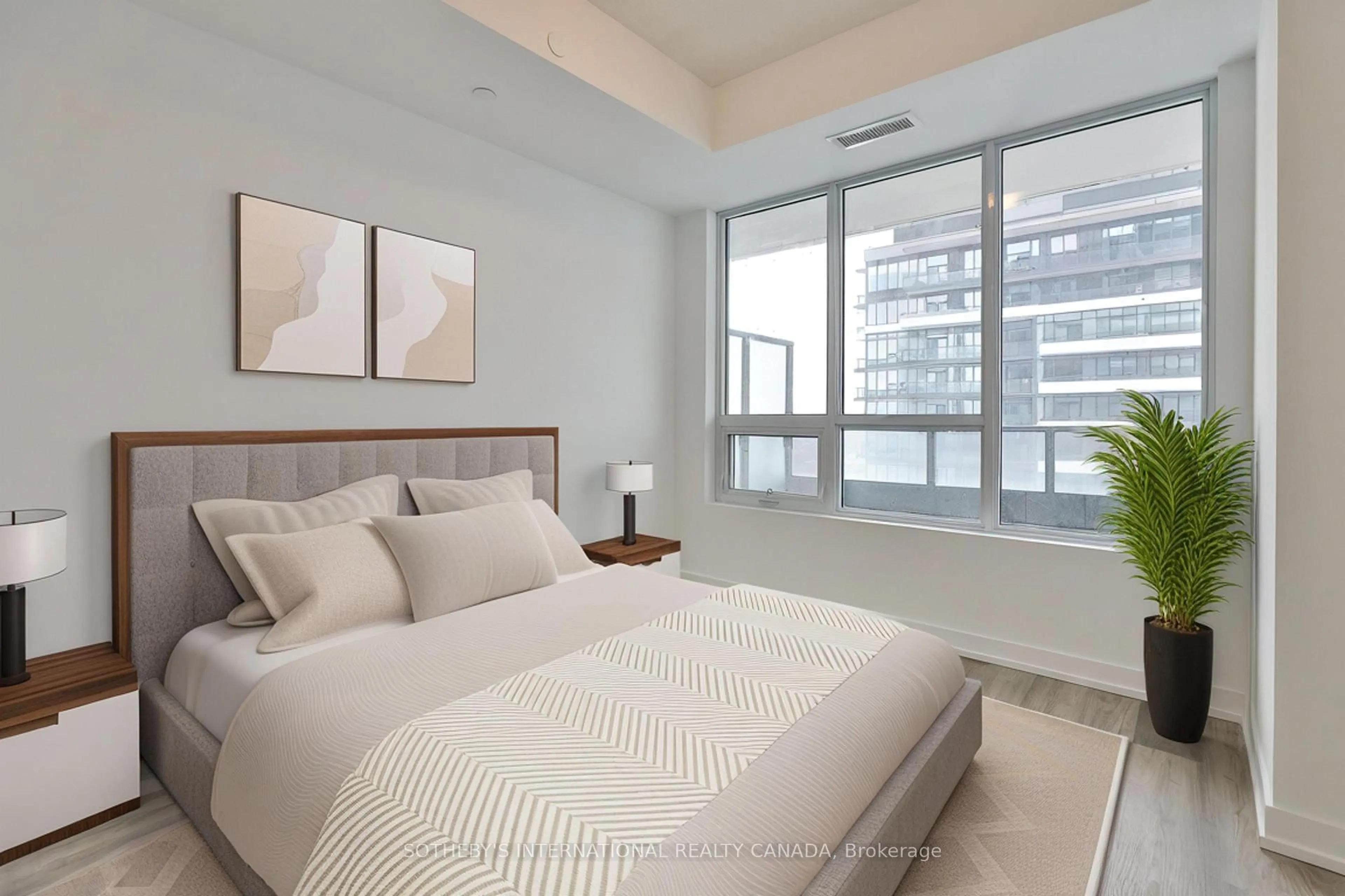 Bedroom with bed, unknown for 1435 Celebration Dr #2405, Pickering Ontario L1W 0C4