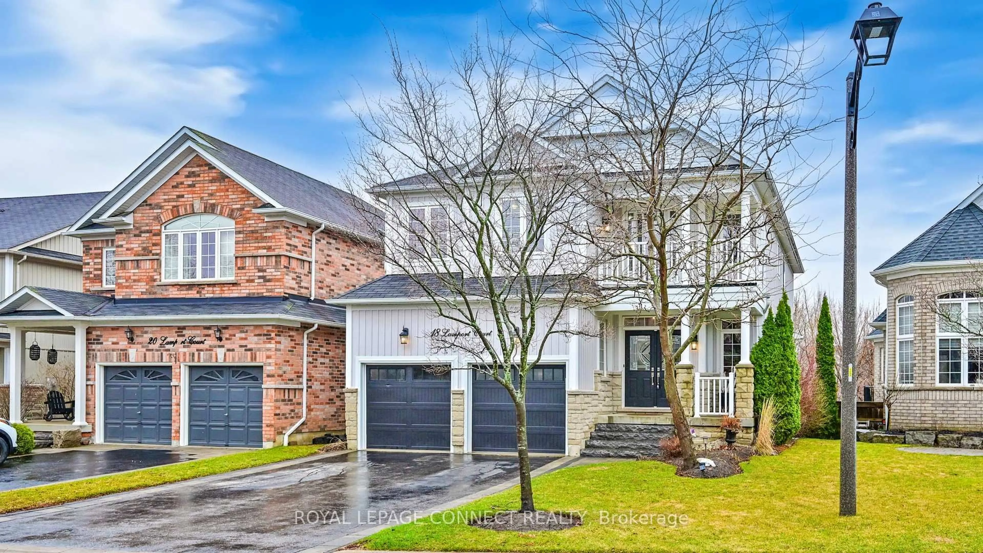 Home with brick exterior material, street for 18 Lamport Crt, Whitby Ontario L1M 0B1