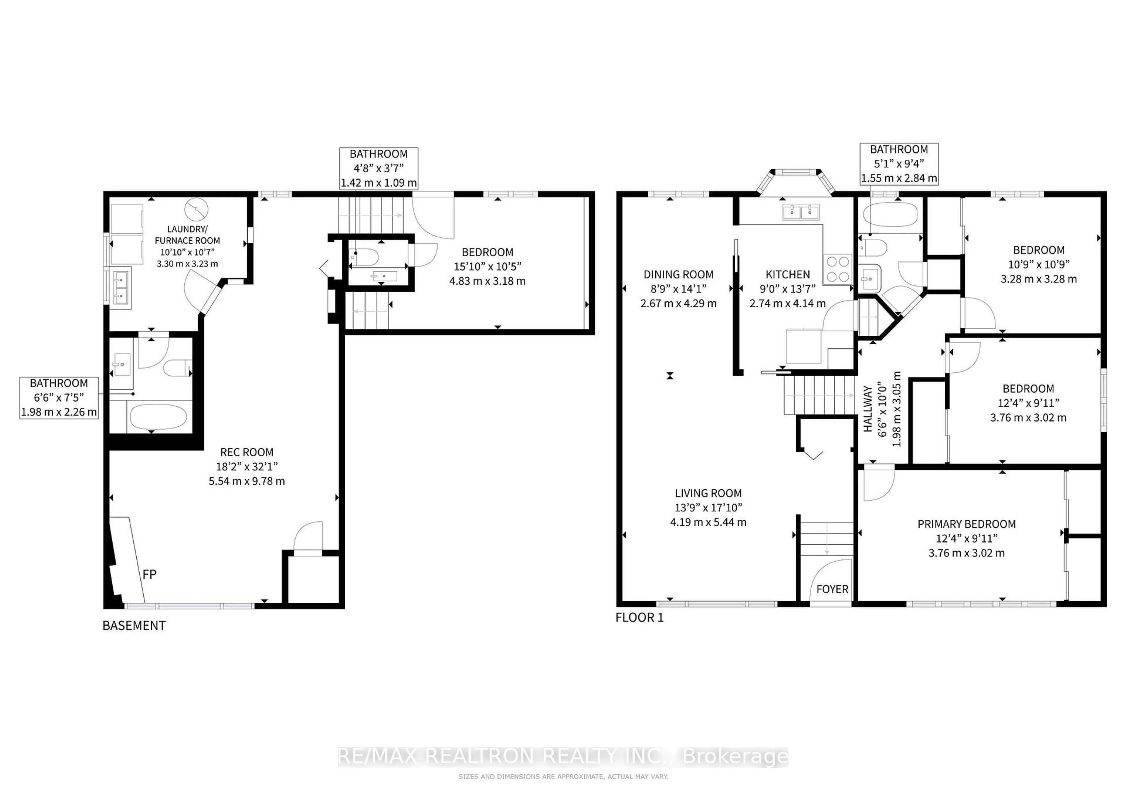Floor plan for 4 Amulet St, Toronto Ontario M1T 2E4