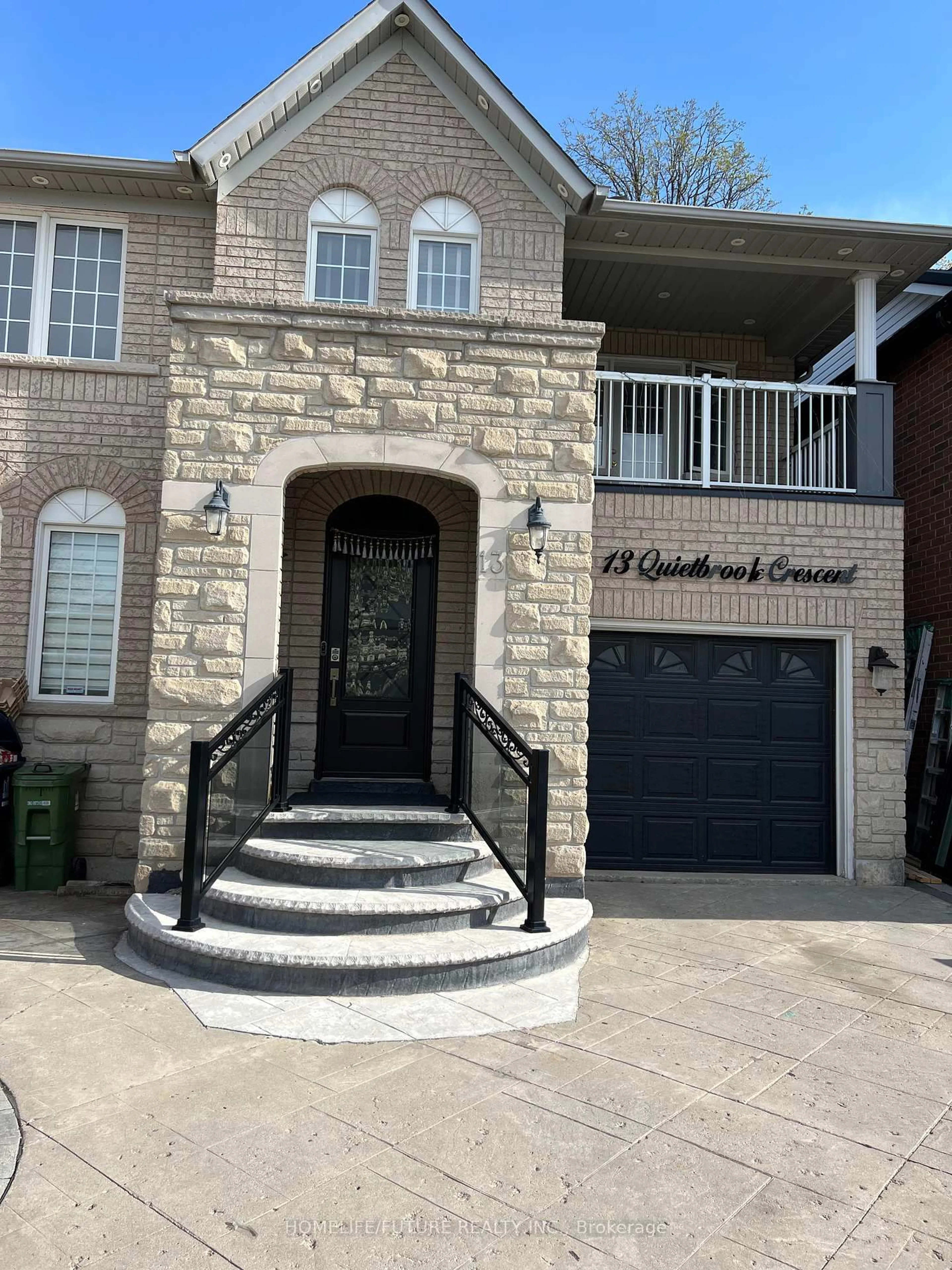 Home with brick exterior material, street for 13 Quietbrook Cres, Toronto Ontario M1X 2B2