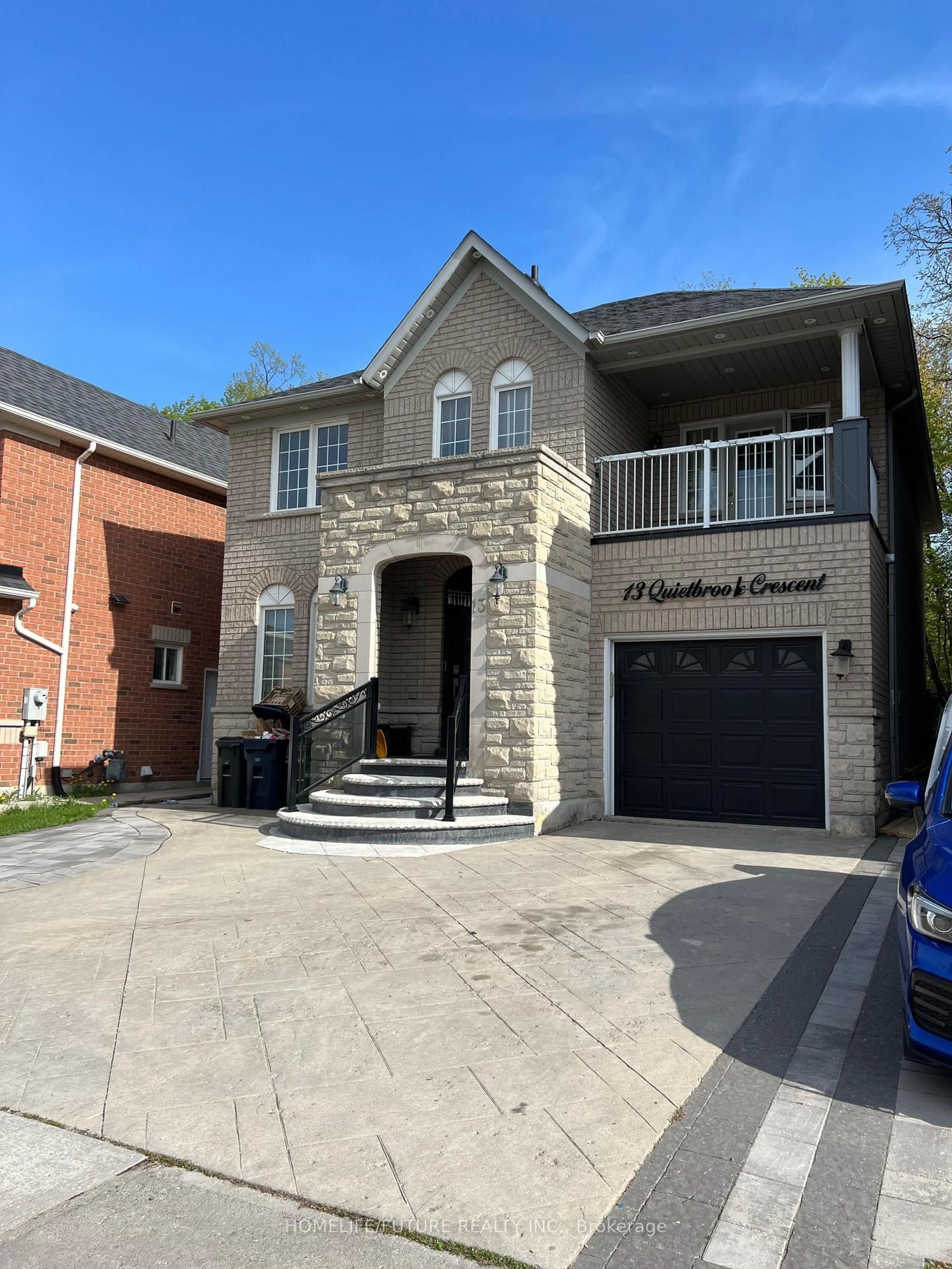 Home with brick exterior material, street for 13 Quietbrook Cres, Toronto Ontario M1X 2B2