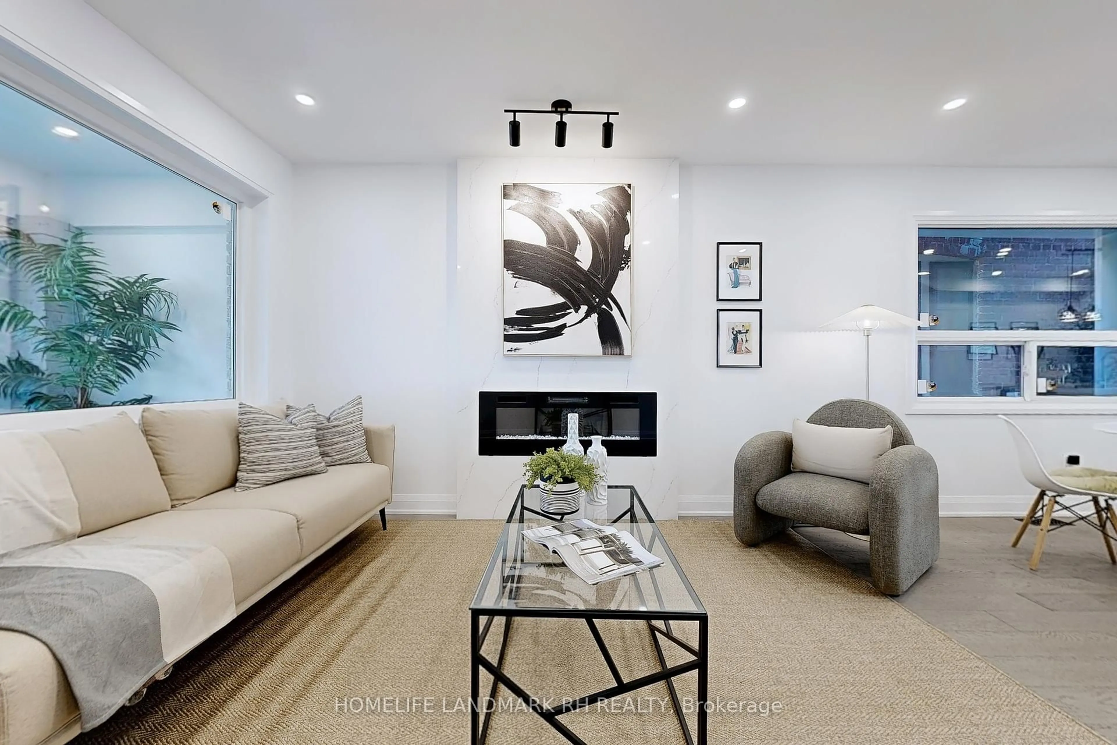 Living room with furniture, unknown for 3 Marigold Ave, Toronto Ontario M4M 3B1