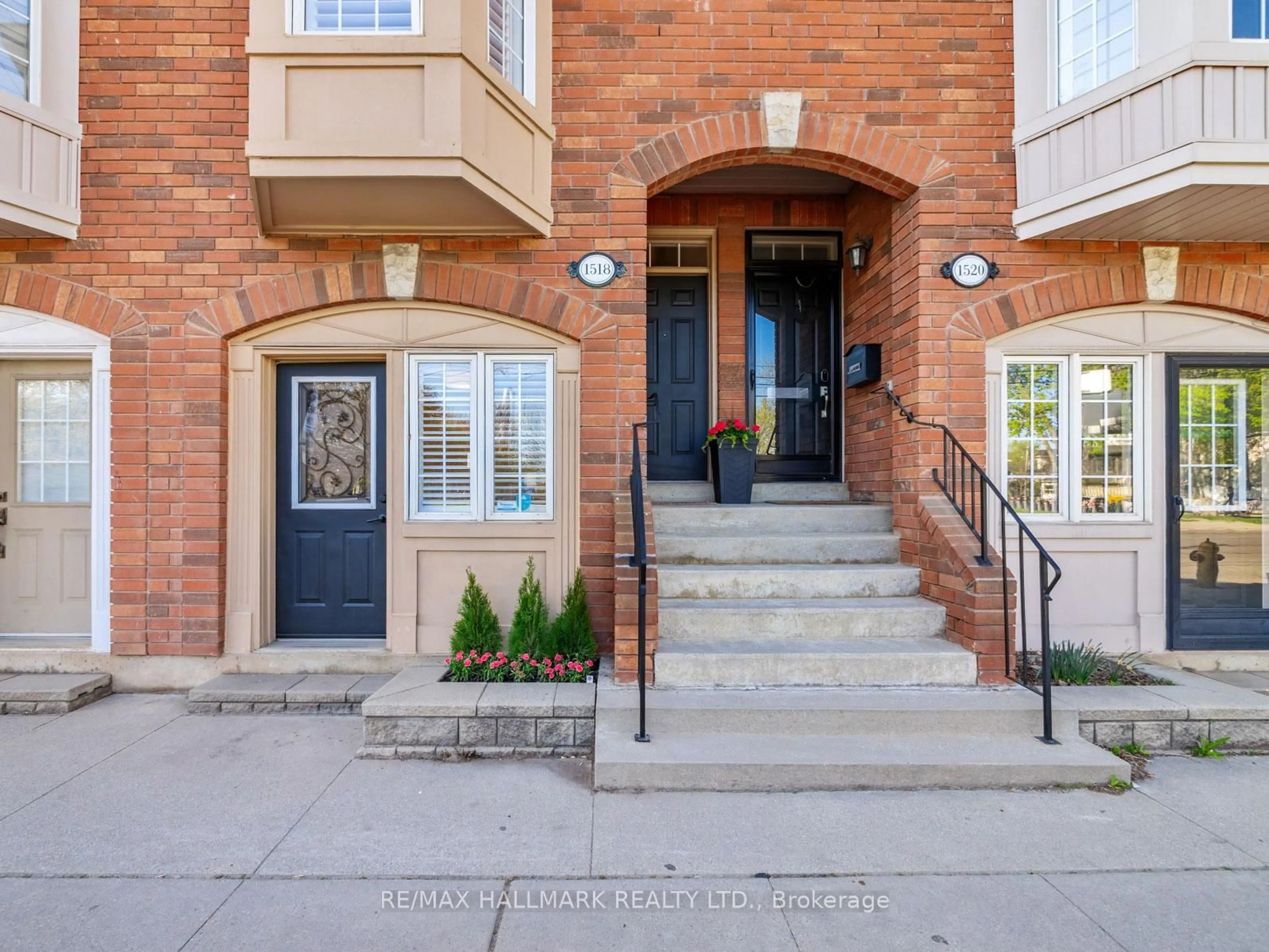 Home with brick exterior material, street for 1518 Queen St, Toronto Ontario M4L 1E3