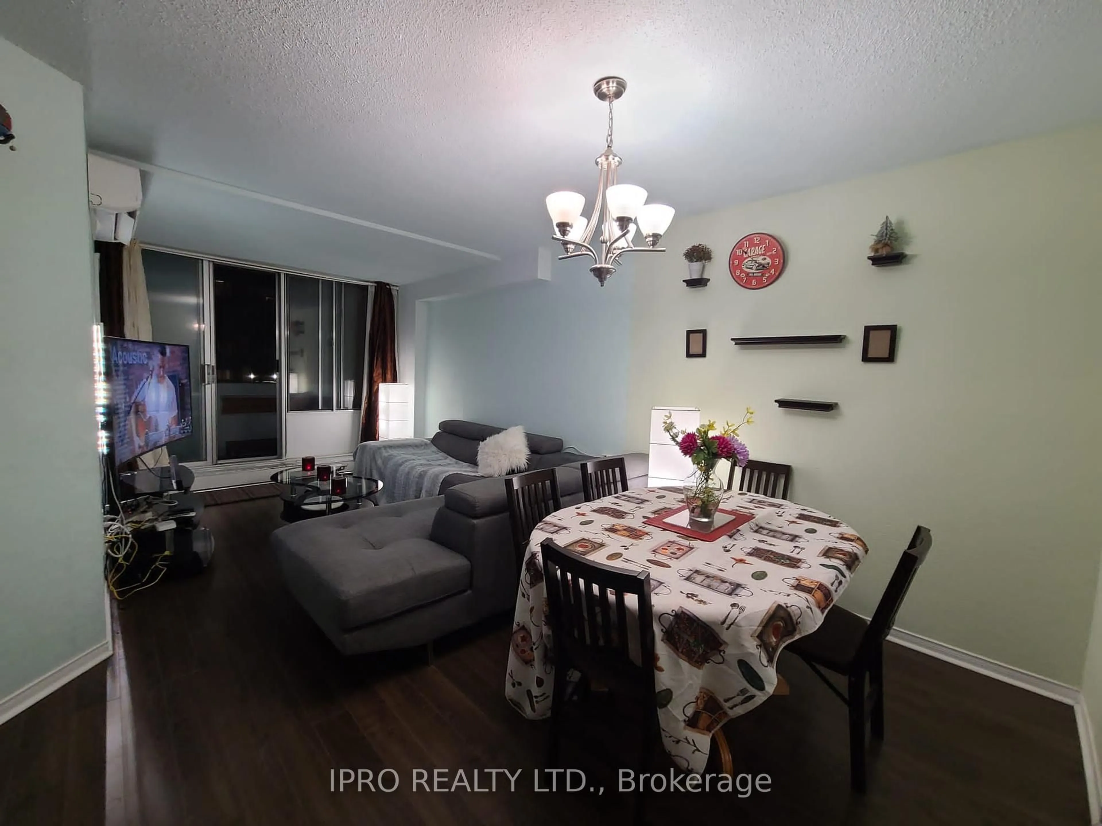 Dining room, wood/laminate floor for 5580 Sheppard Ave #209, Toronto Ontario M1B 2L3