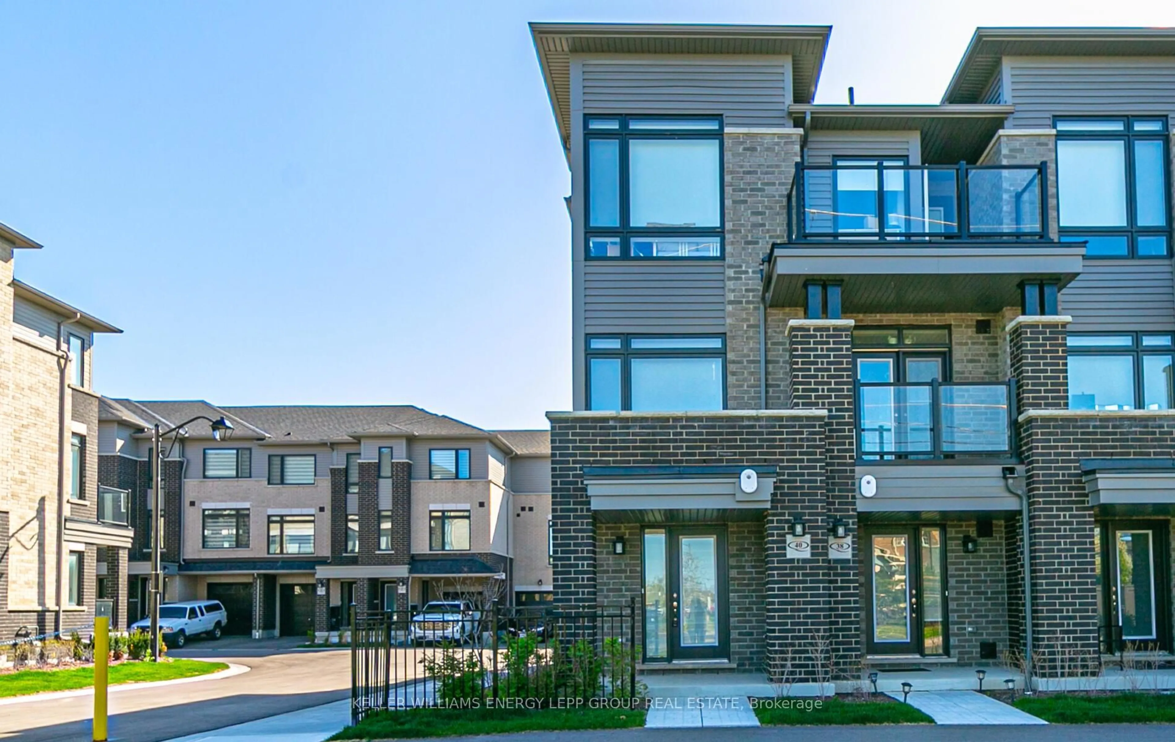 Home with brick exterior material, street for 40 Emmas Way, Whitby Ontario L1R 0S7
