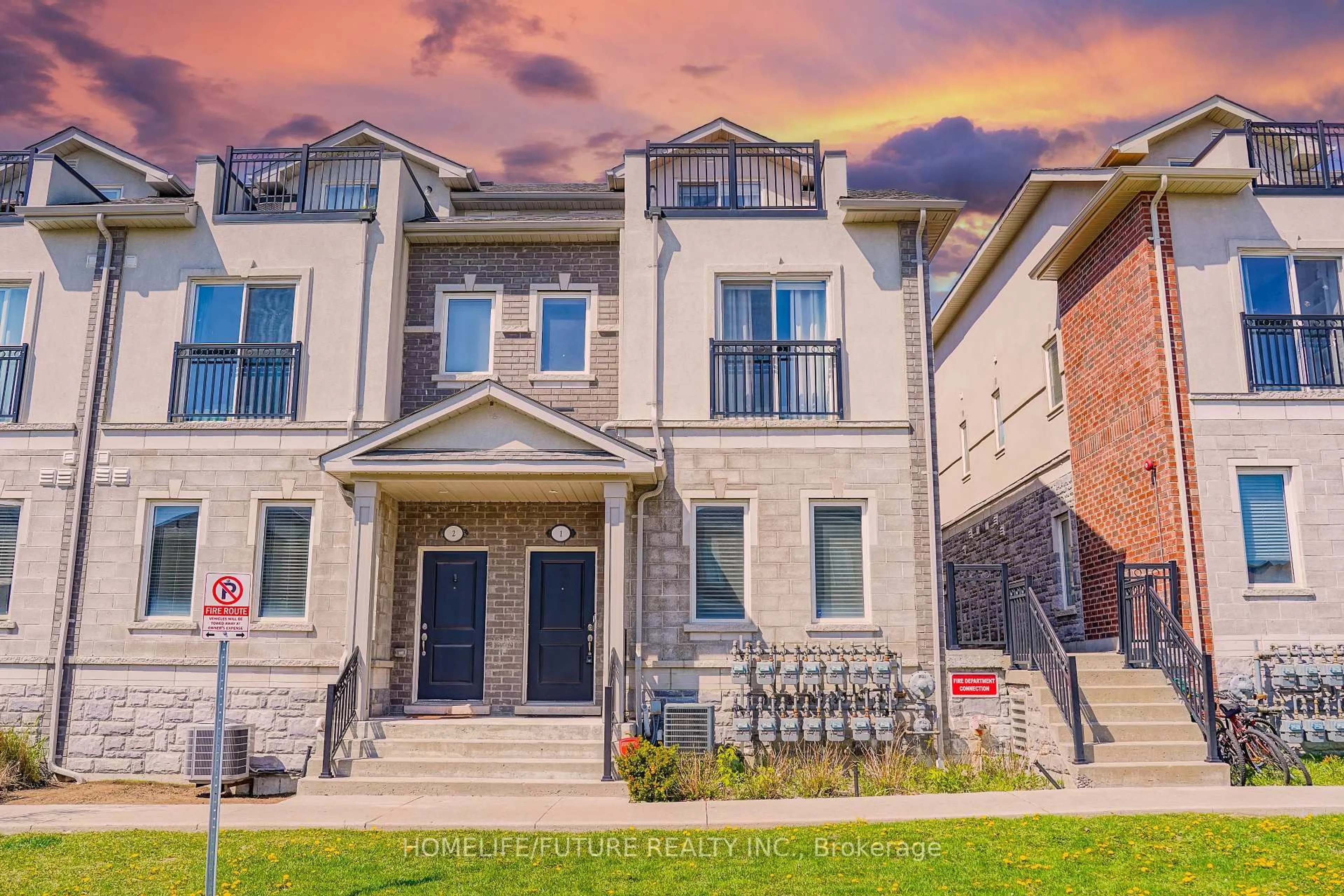 Home with brick exterior material, street for 1040 Elton Way #1, Whitby Ontario L1N 0L3