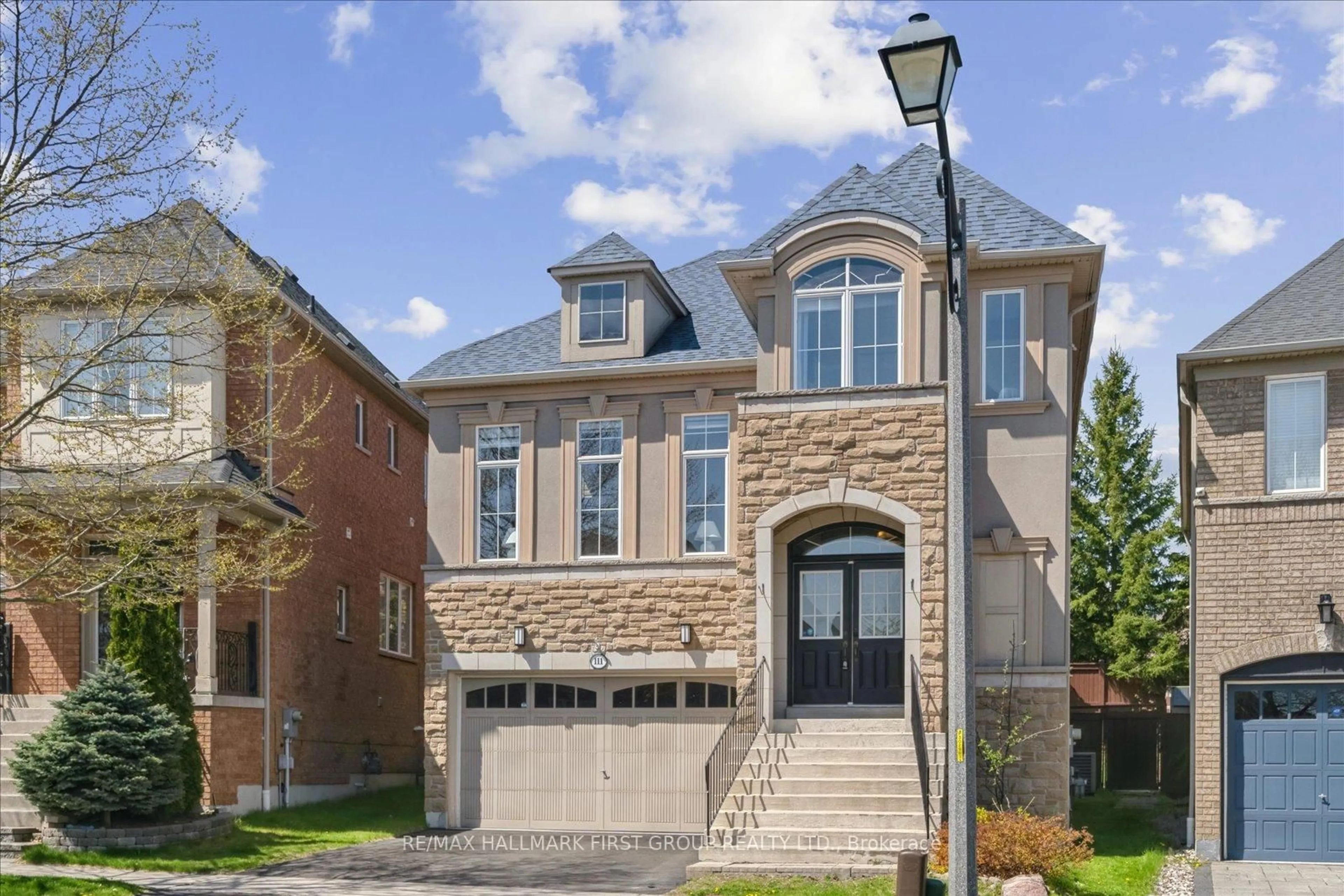 Home with brick exterior material, street for 111 Muscat Cres, Ajax Ontario L1Z 0B7