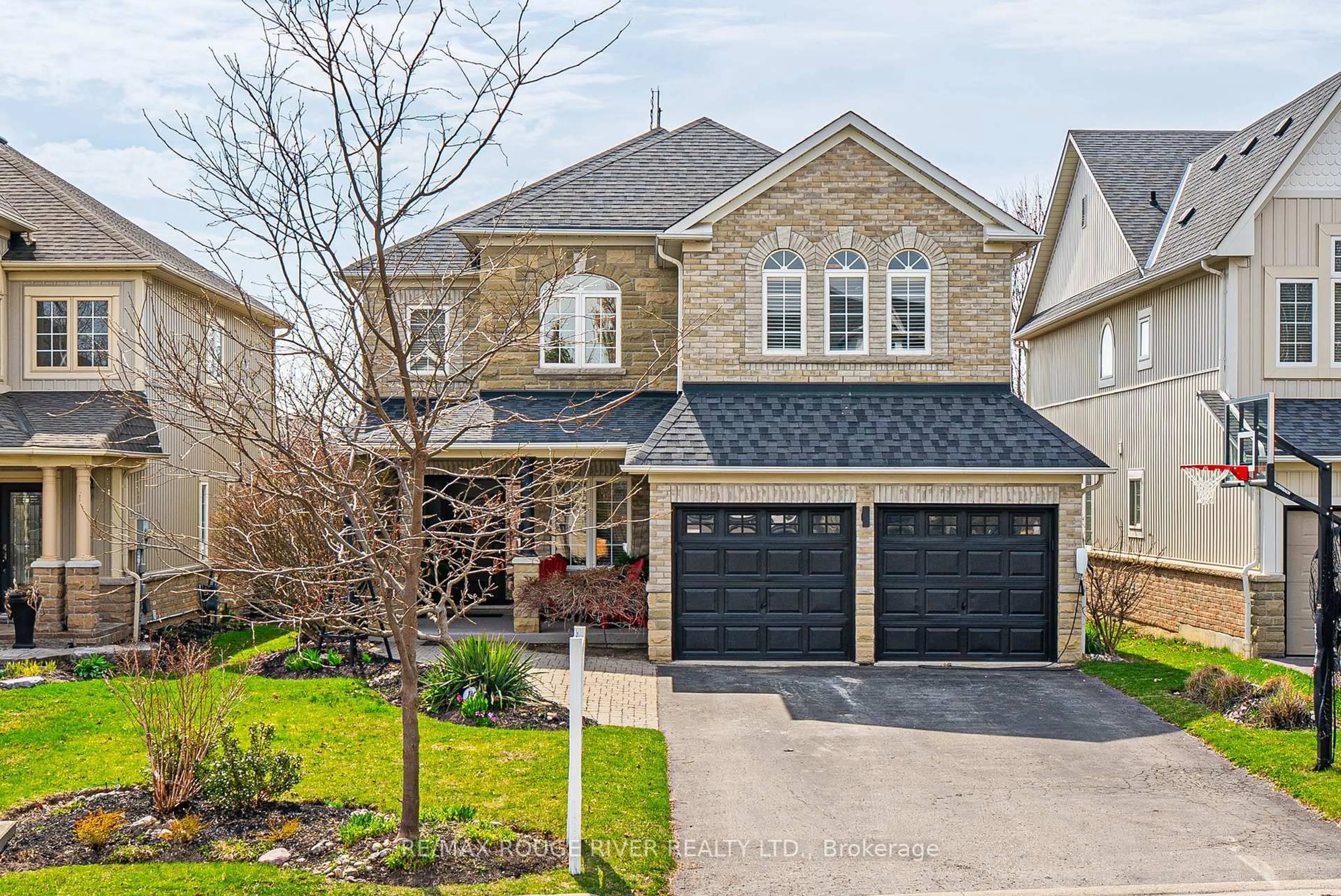 Home with brick exterior material, street for 14 Mackey Dr, Whitby Ontario L1P 1P5