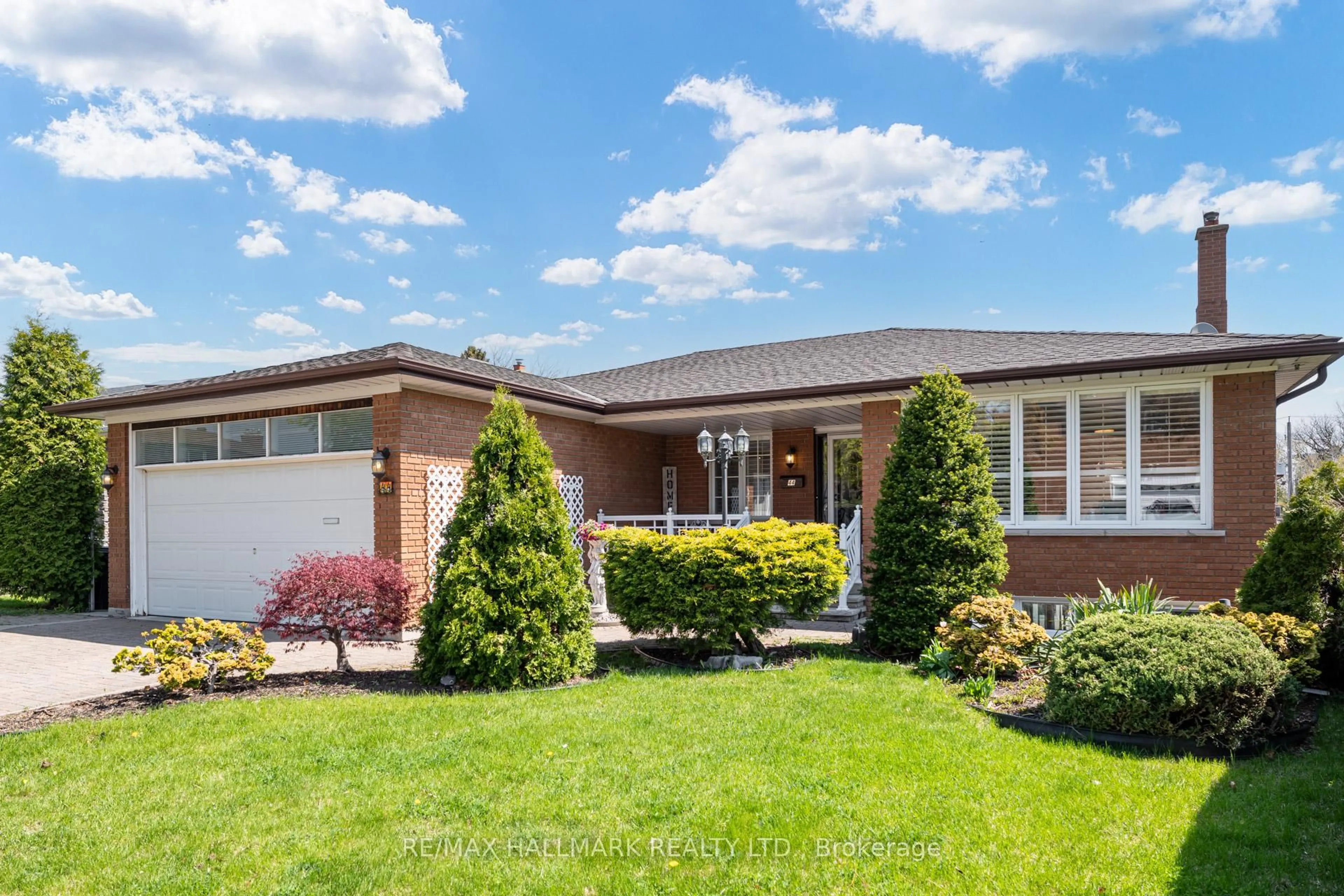 Home with brick exterior material, street for 44 Arkona Dr, Toronto Ontario M1T 1X3
