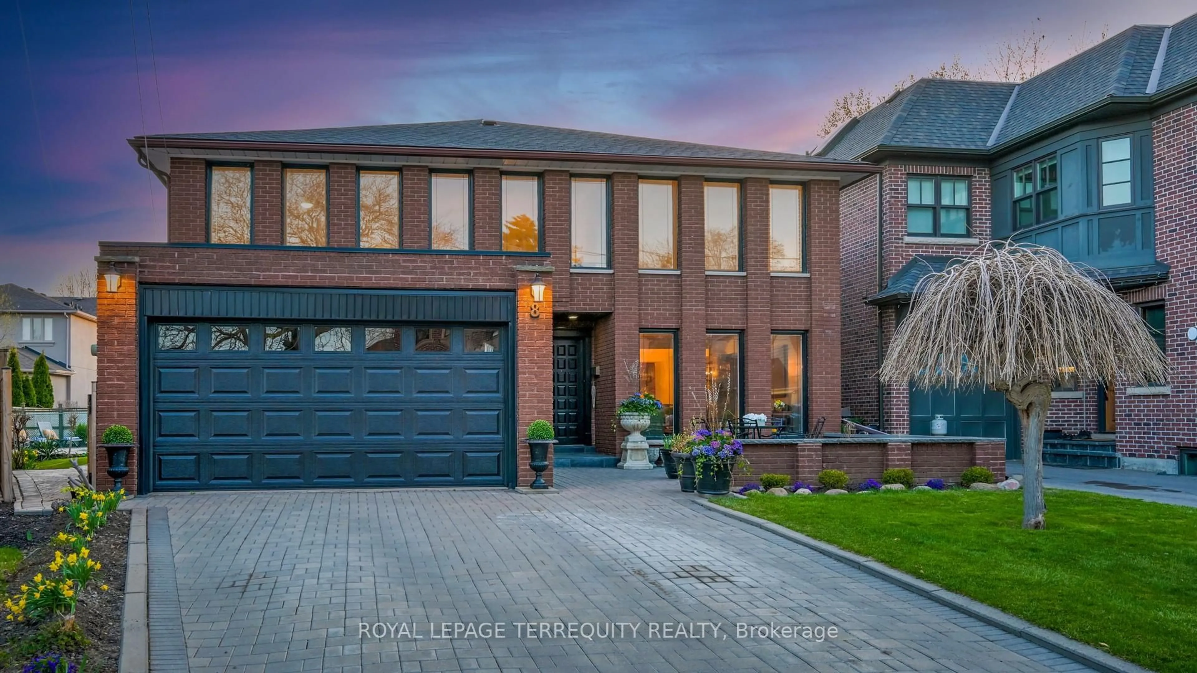 Home with brick exterior material, street for 8 Ashall Blvd, Toronto Ontario M4B 3C1