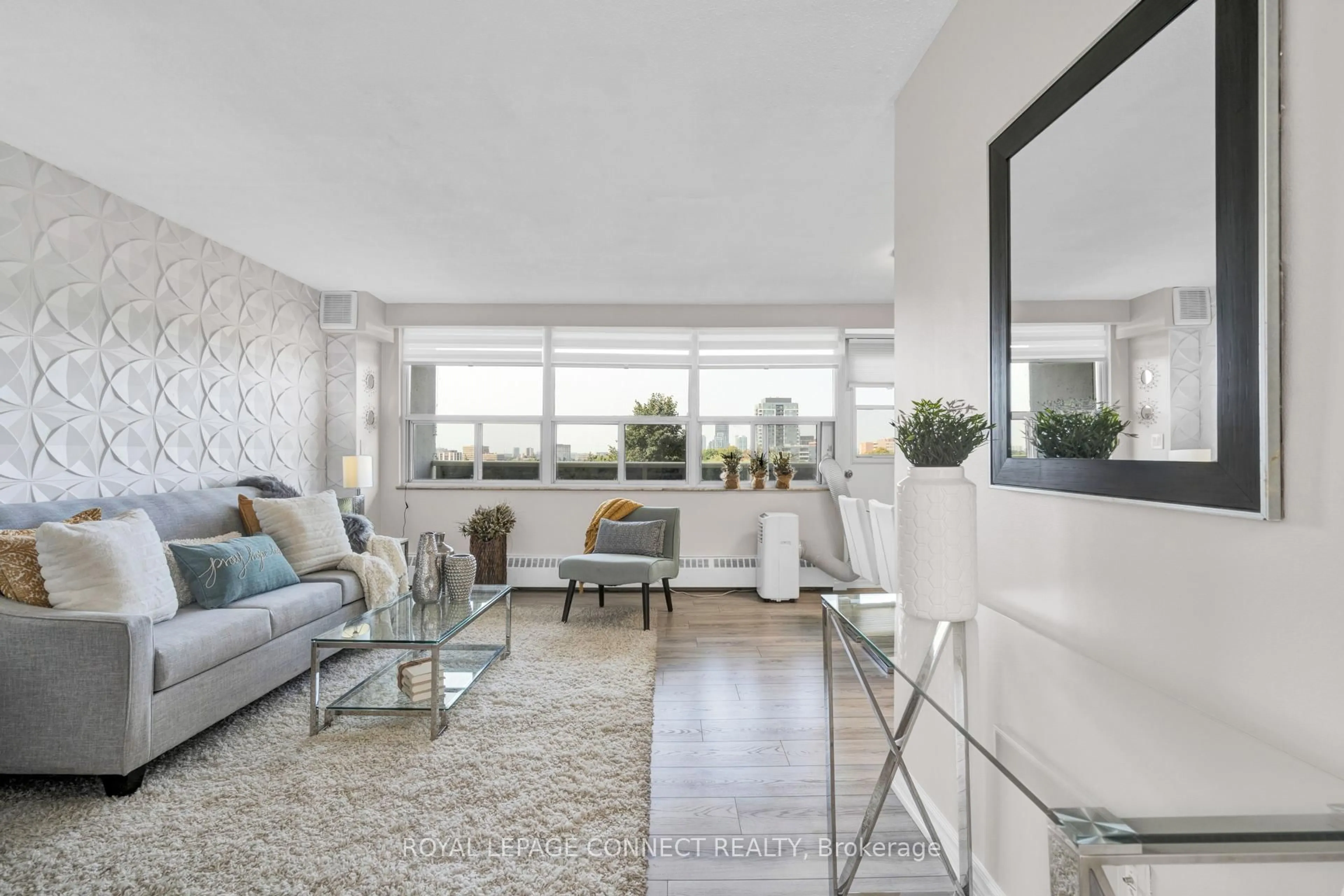 Living room with furniture, unknown for 270 Palmdale Dr #701, Toronto Ontario M1T 3N8