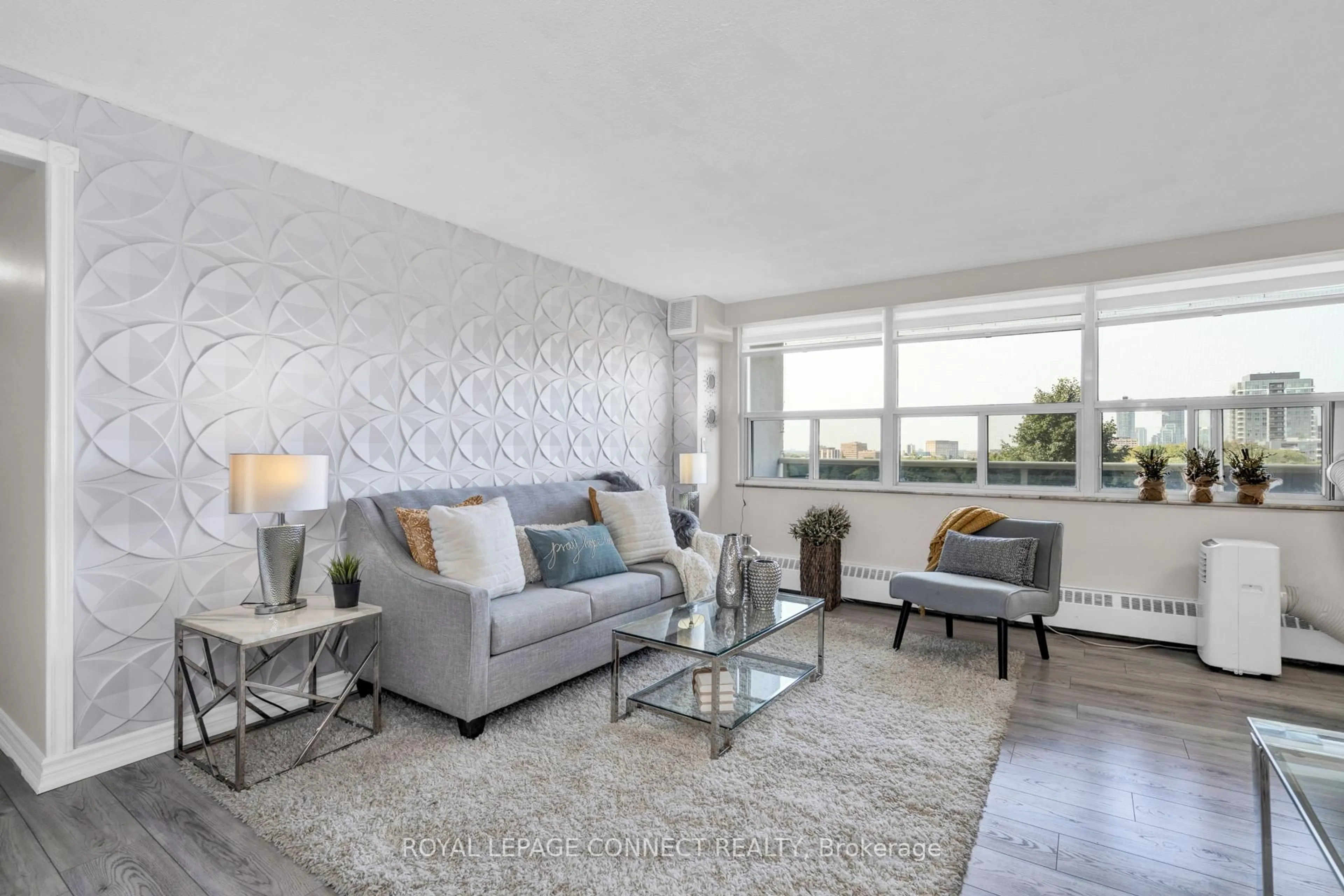 Living room with furniture, unknown for 270 Palmdale Dr #701, Toronto Ontario M1T 3N8