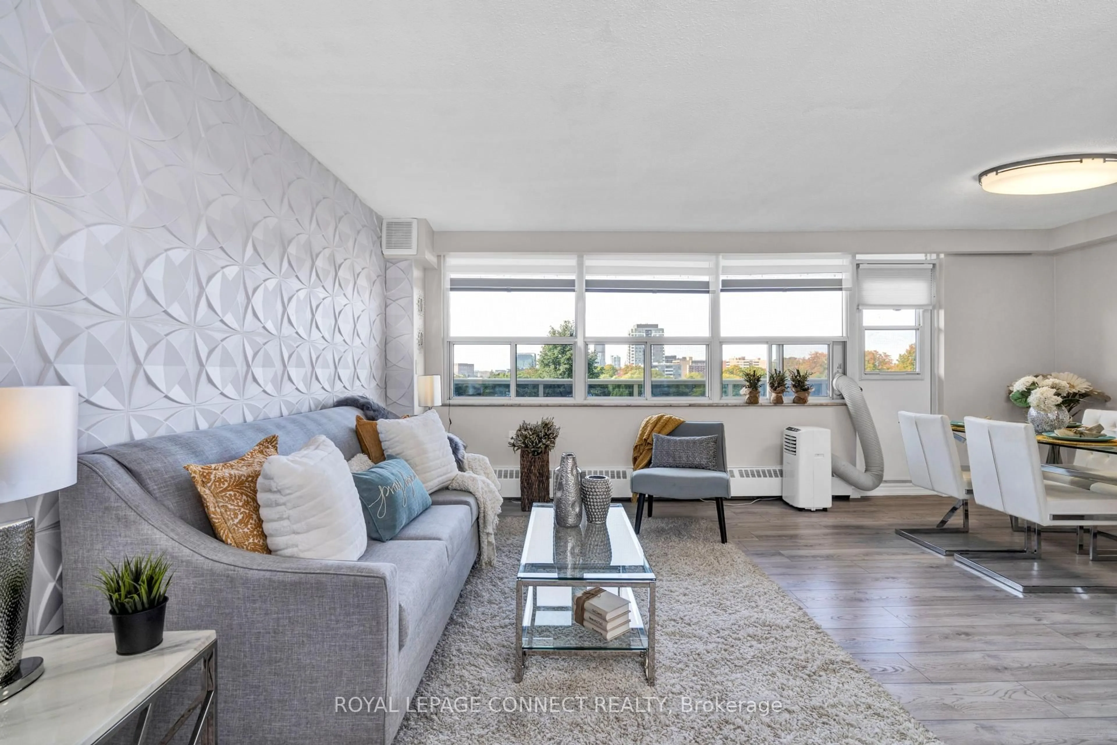 Living room with furniture, unknown for 270 Palmdale Dr #701, Toronto Ontario M1T 3N8
