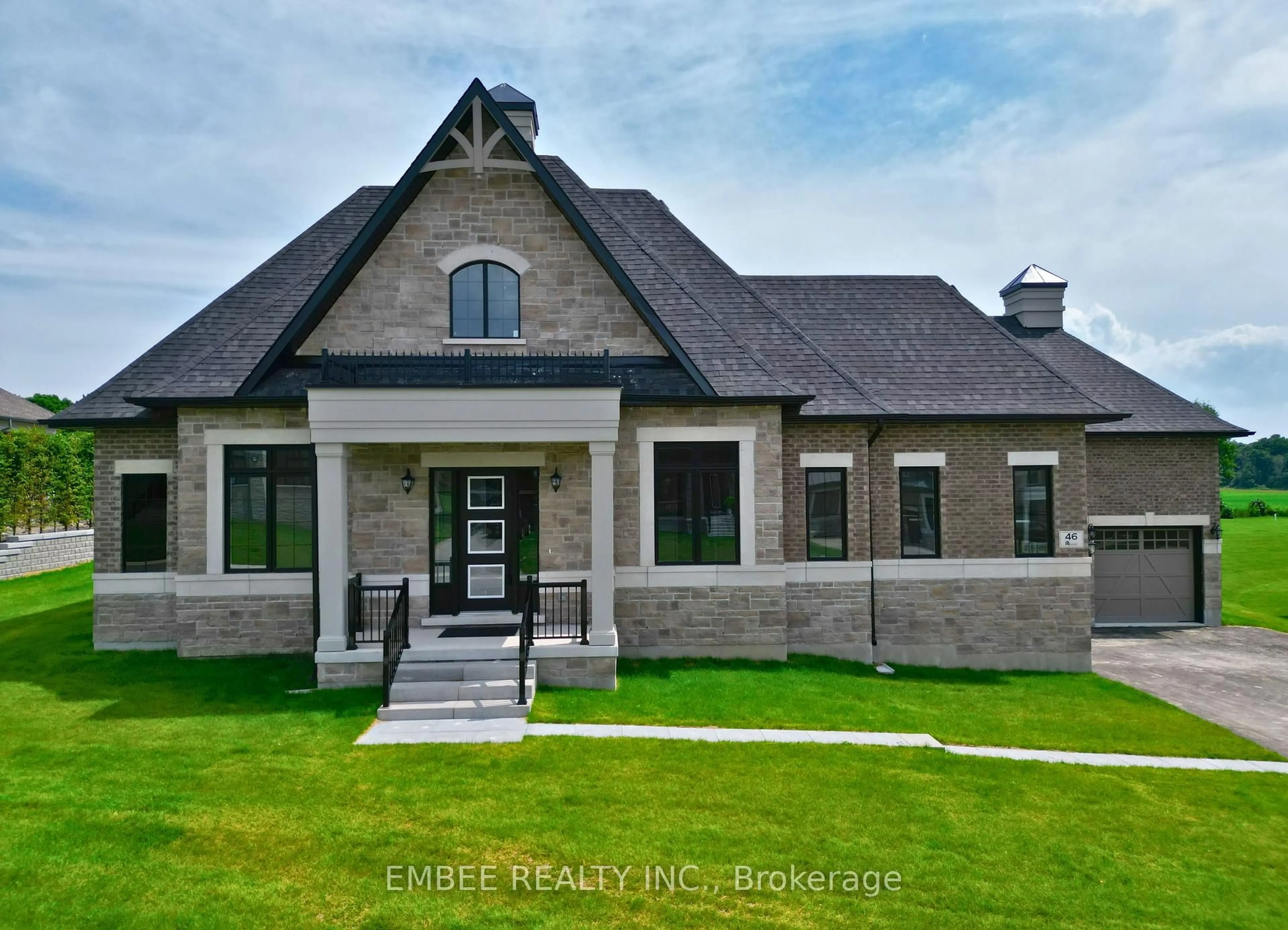 Home with brick exterior material, building for 46 Bonnie Brae Crt, Scugog Ontario L9L 1V1
