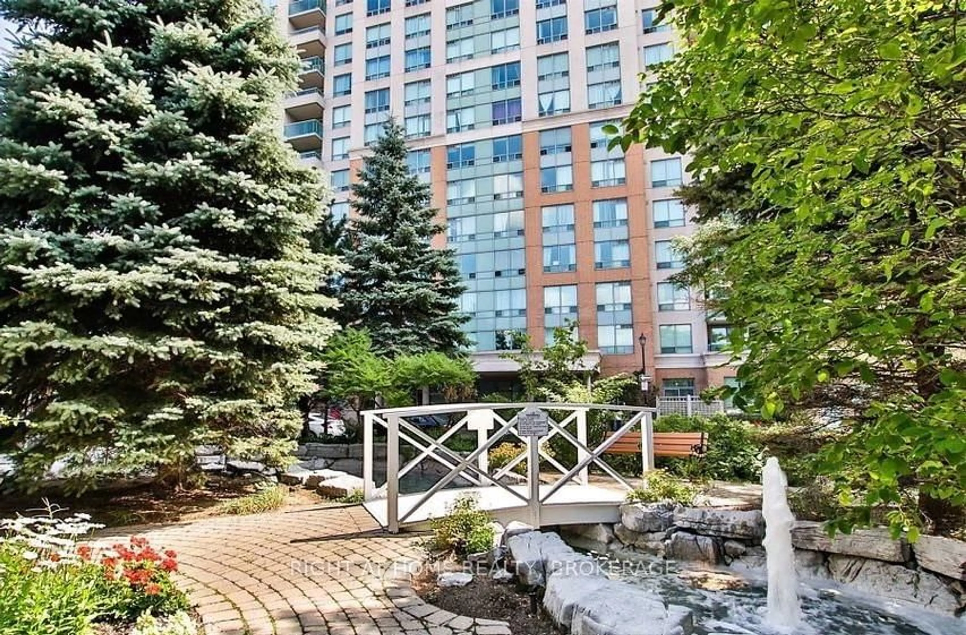 Patio, city buildings view from balcony for 125 Omni Dr #2133, Toronto Ontario M1P 5A9