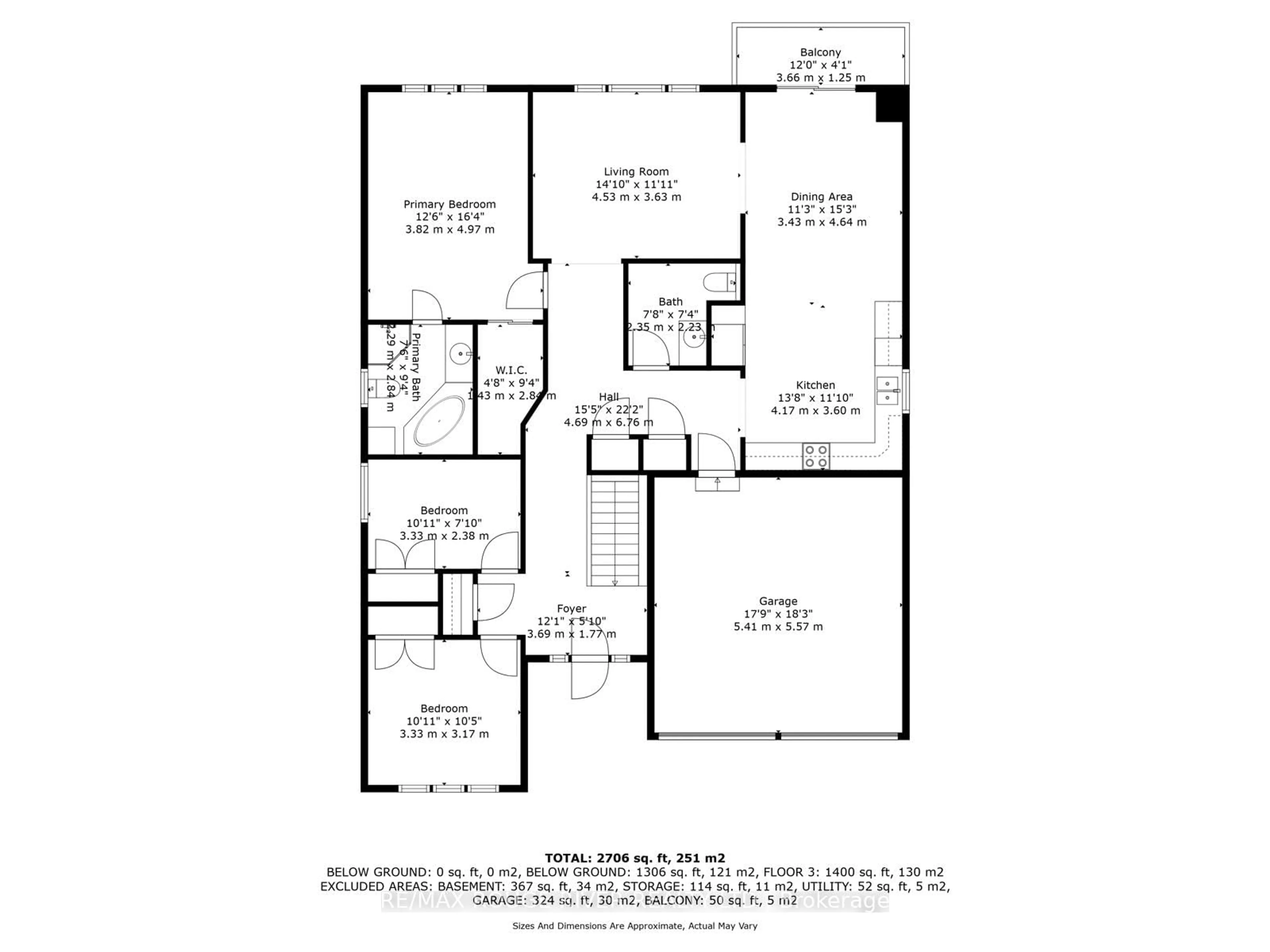 Floor plan for 77 Garden St, Whitby Ontario L1N 9E7