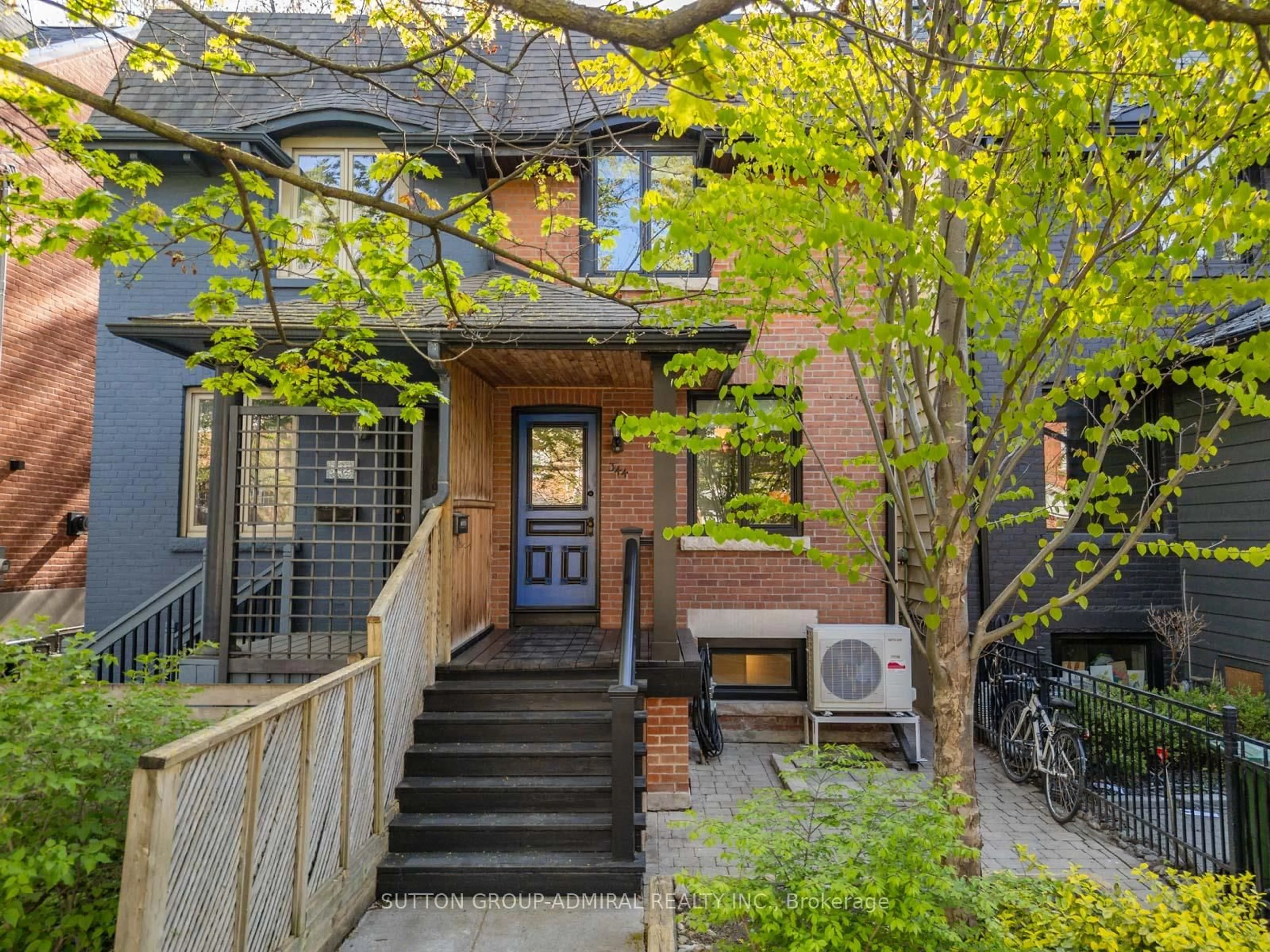 Home with brick exterior material, street for 344 Logan Ave, Toronto Ontario M4M 2N7