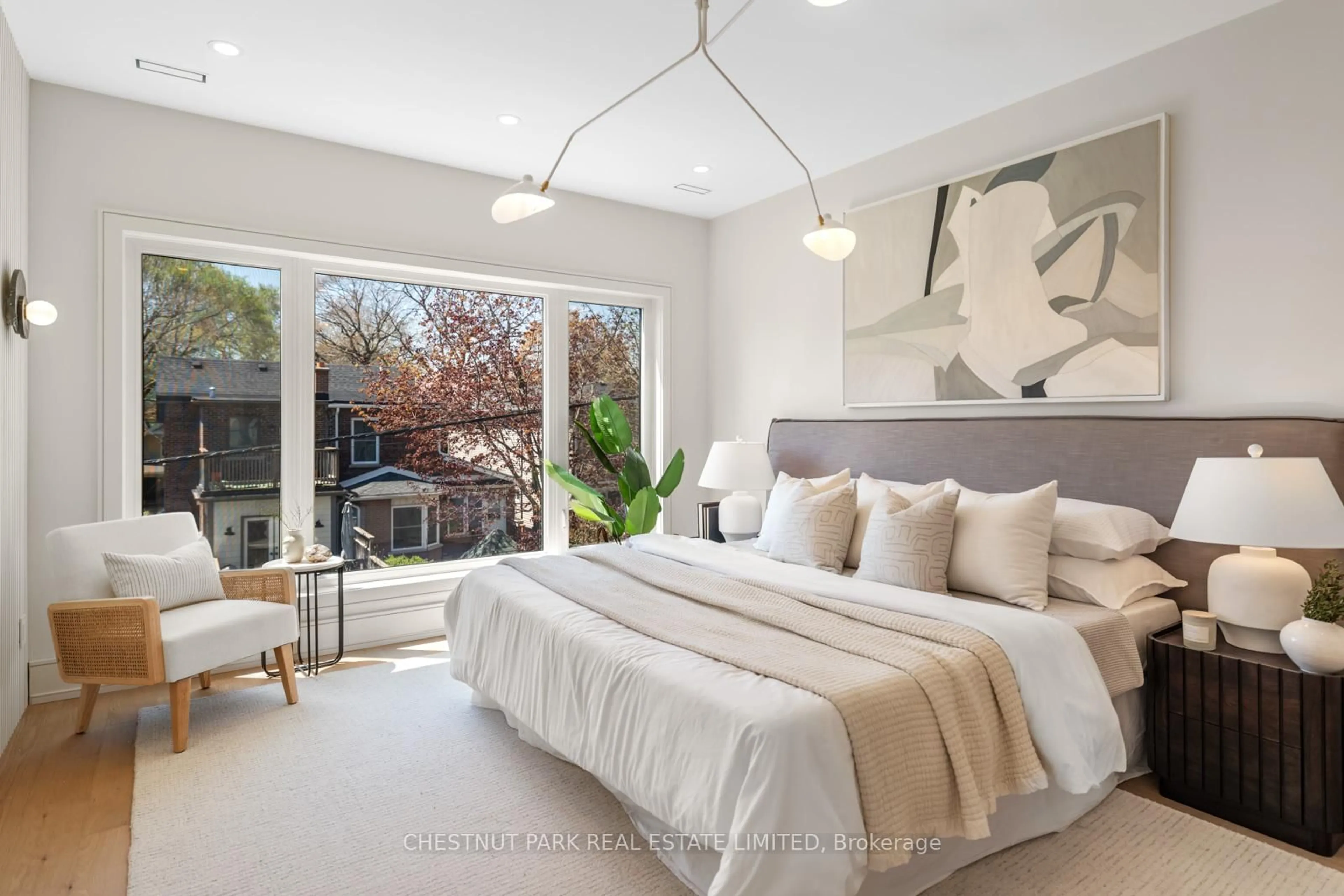 Bedroom with bed, unknown for 52 Wheeler Ave, Toronto Ontario M4L 3V2