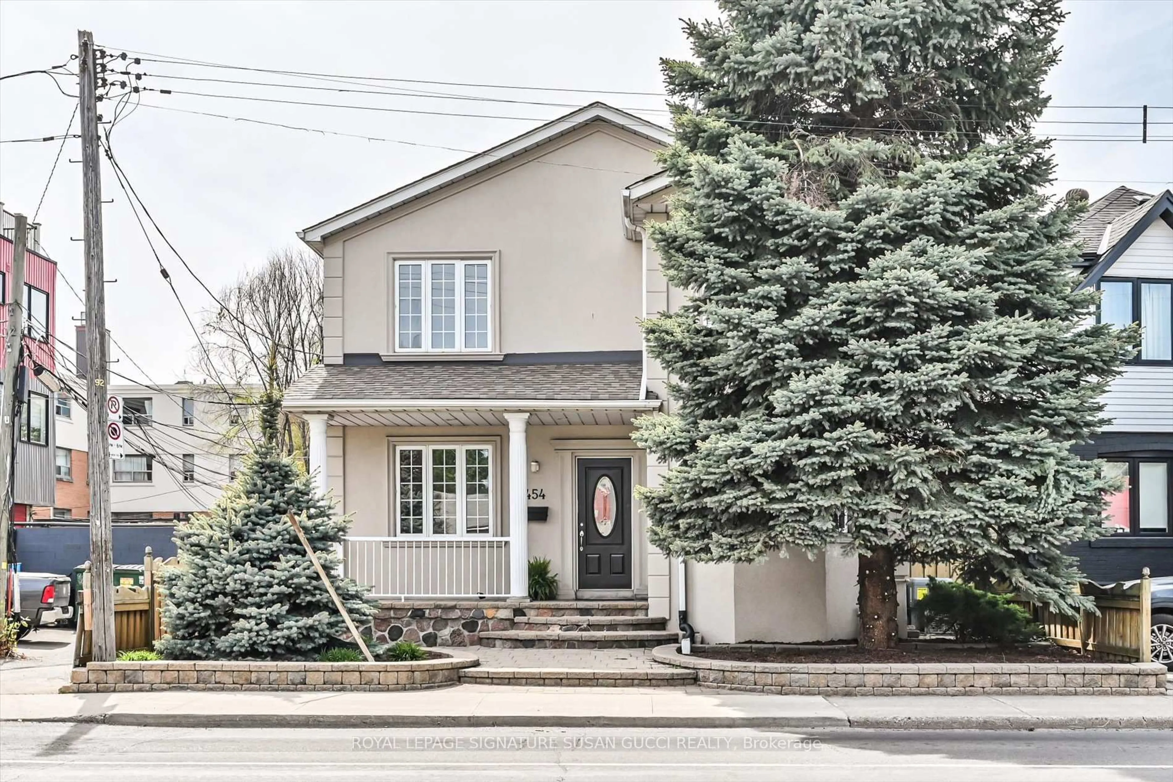 Home with brick exterior material, street for 454 Donlands Ave, Toronto Ontario M4J 3S5
