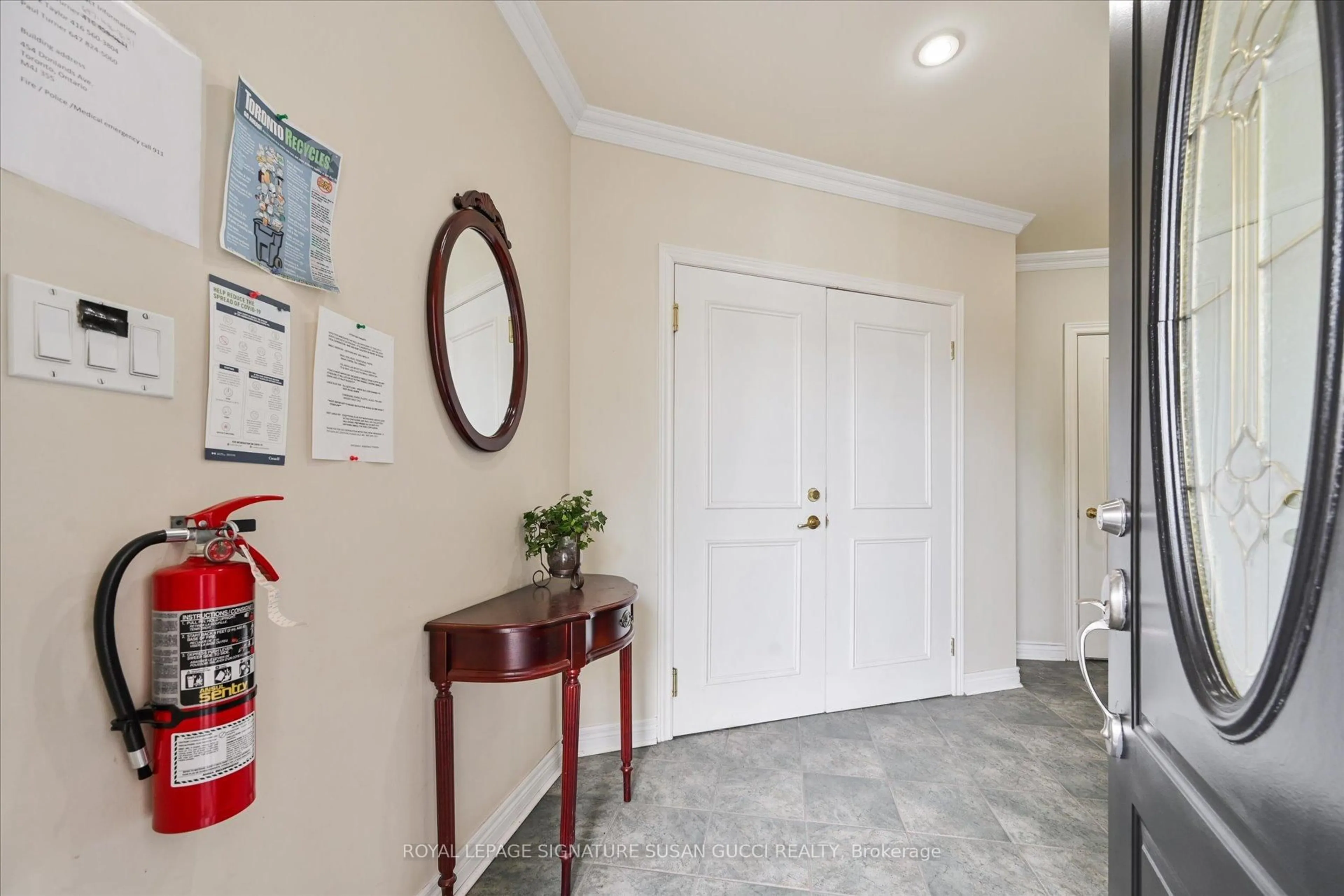 Indoor entryway for 454 Donlands Ave, Toronto Ontario M4J 3S5