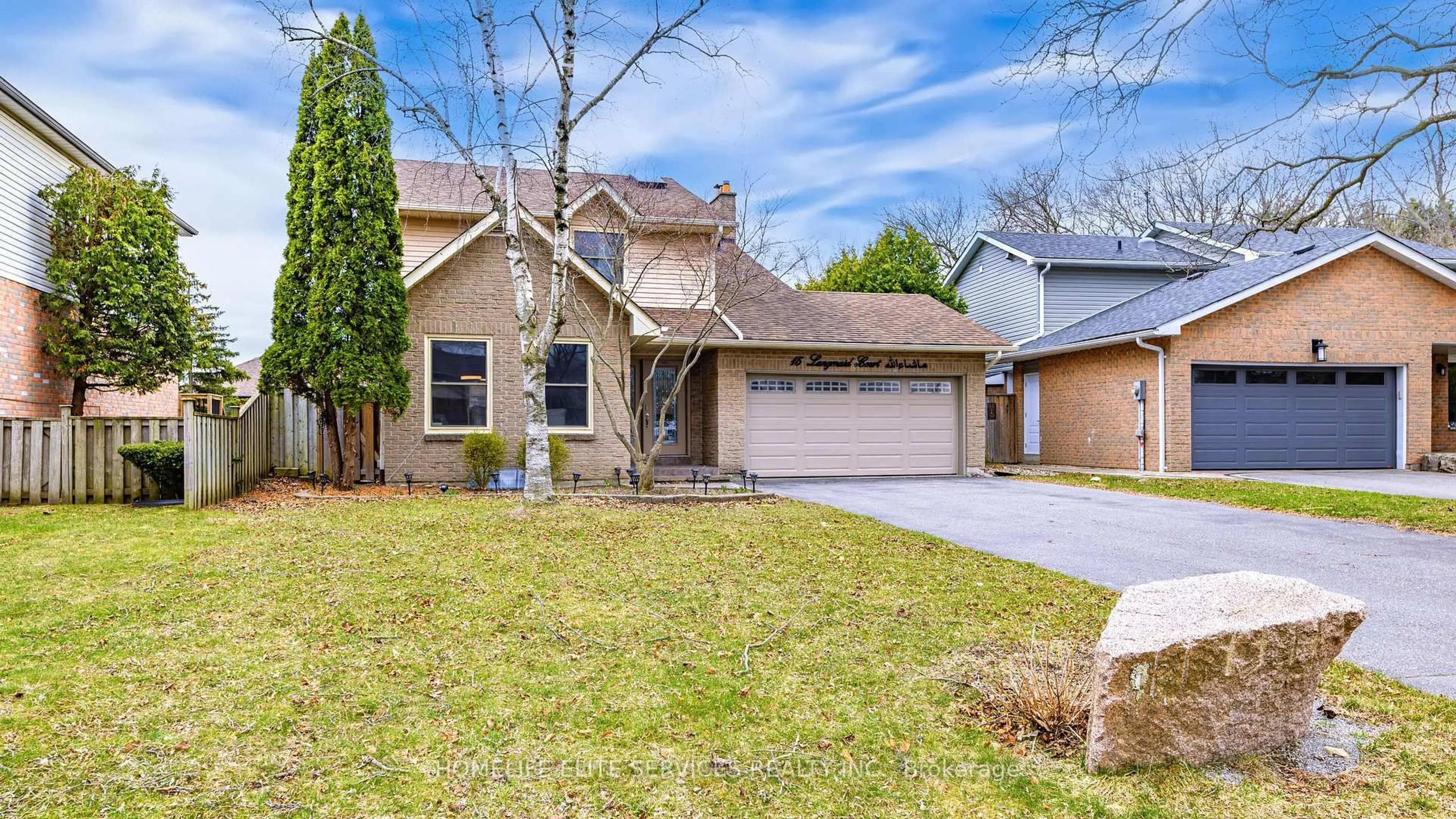 Home with brick exterior material, street for 15 Langmaid Crt, Whitby Ontario L1N 6M7