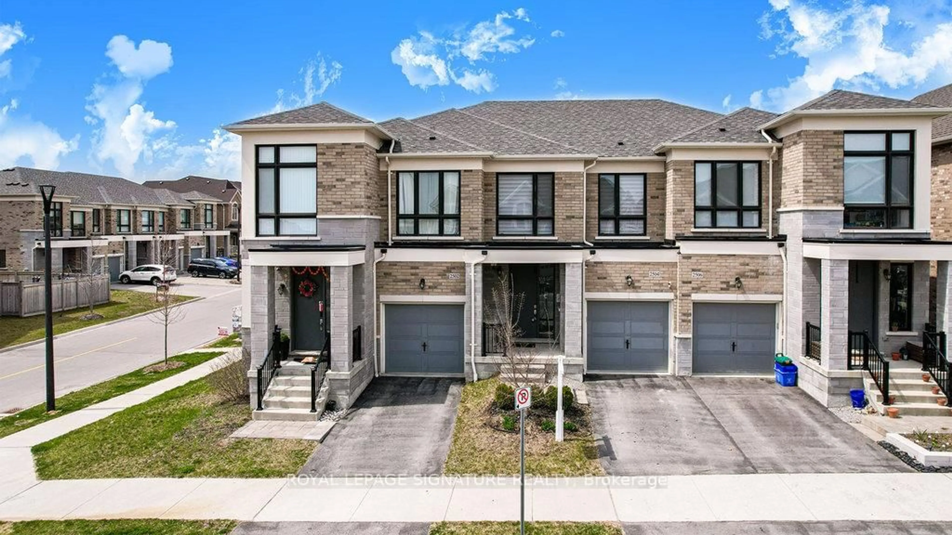 Home with brick exterior material, street for 2504 Hibiscus Dr, Pickering Ontario L1X 0G7
