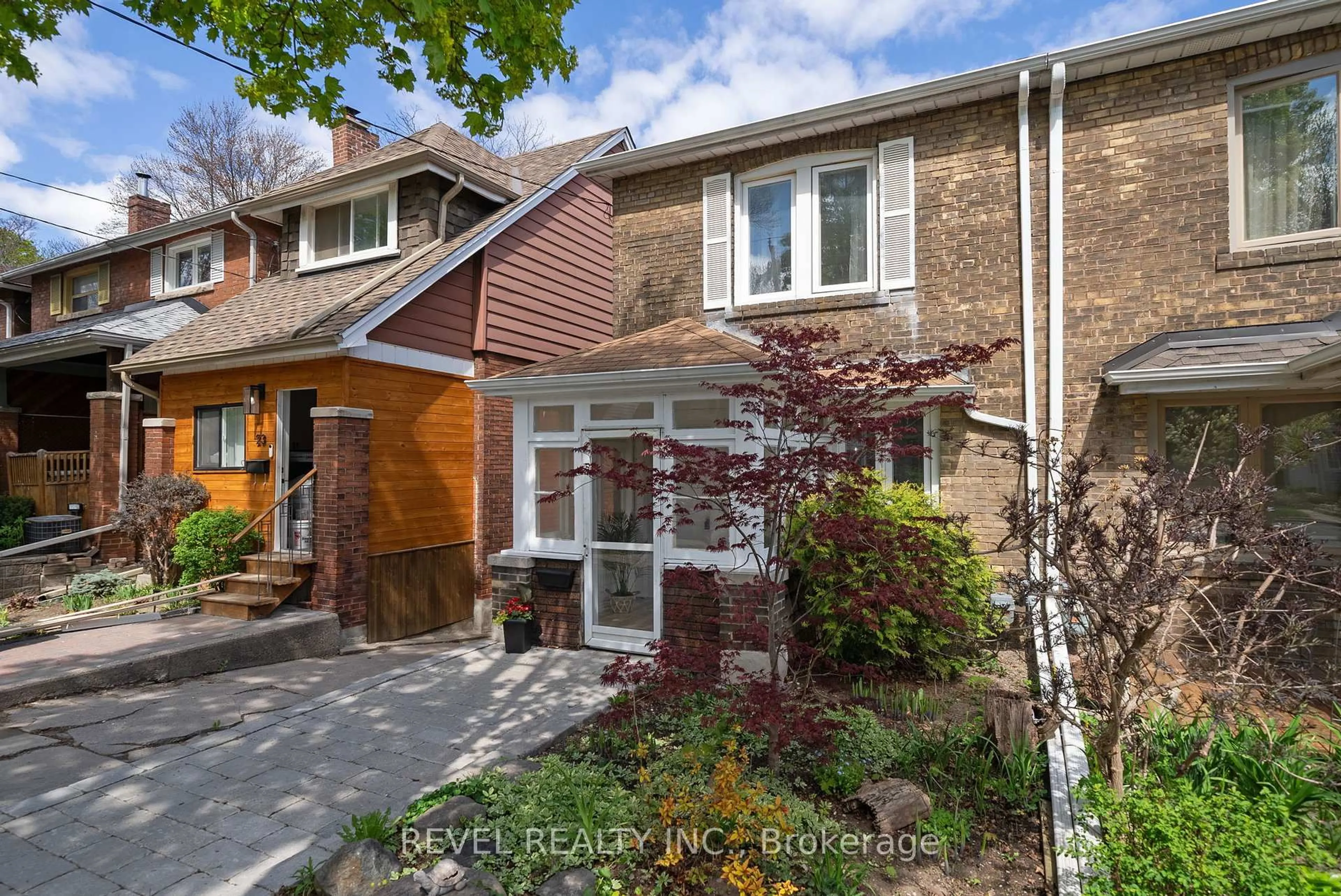 Home with brick exterior material, street for 21 Aldridge Ave, Toronto Ontario M4C 3W3