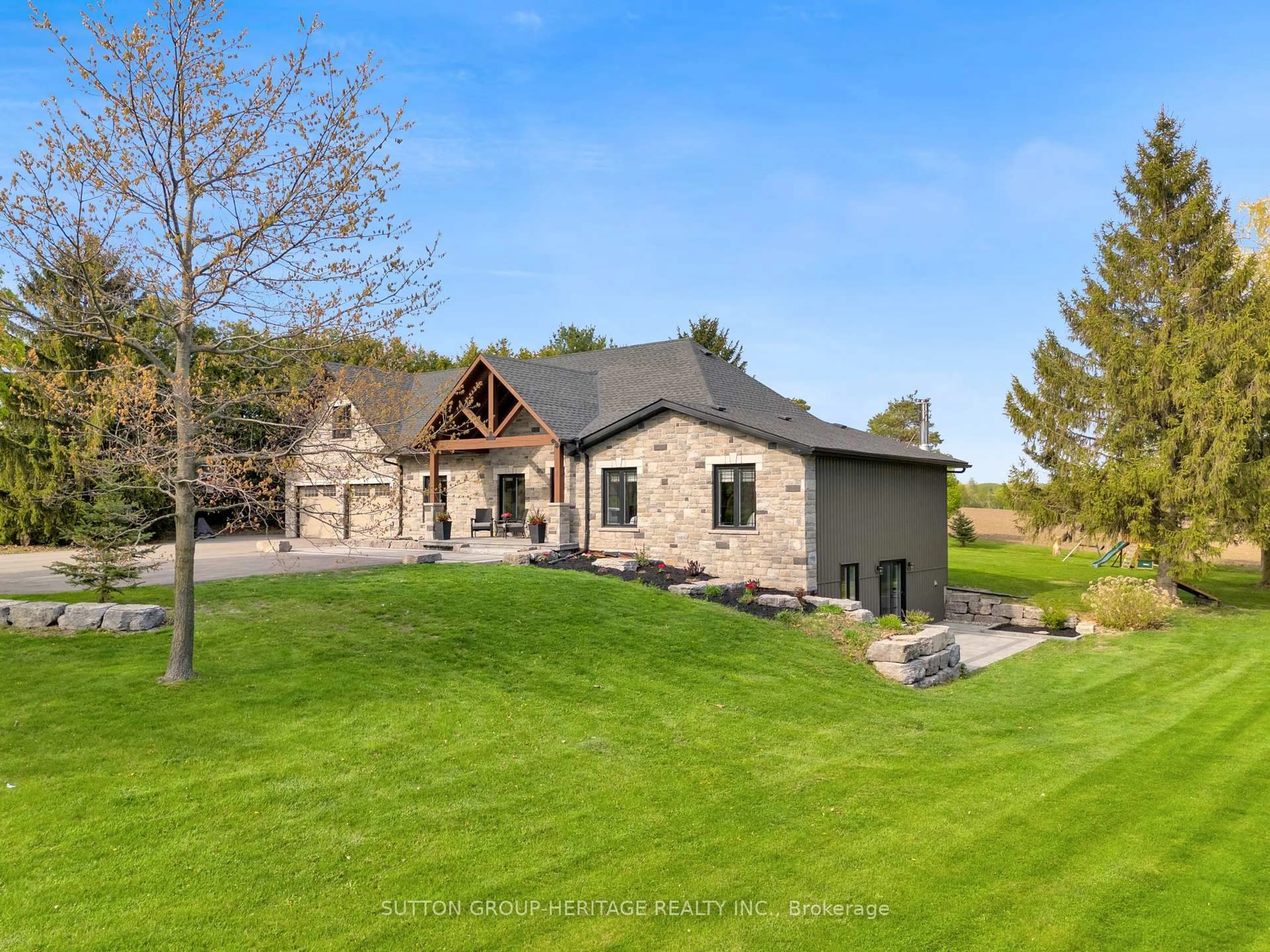 A pic from outside/outdoor area/front of a property/back of a property/a pic from drone, water/lake/river/ocean view for 6345 Langmaid Rd, Clarington Ontario L0B 1J0