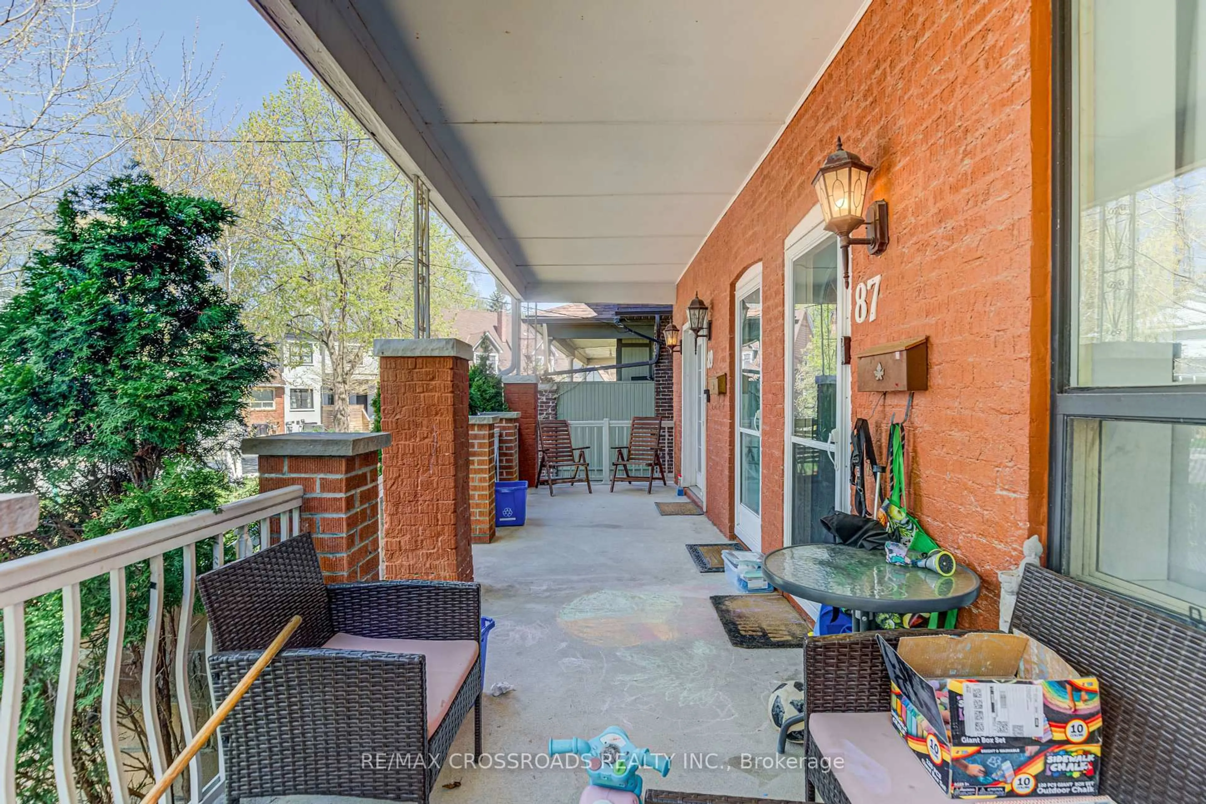 Patio, street for 87 Wembley Dr, Toronto Ontario M4L 3C9