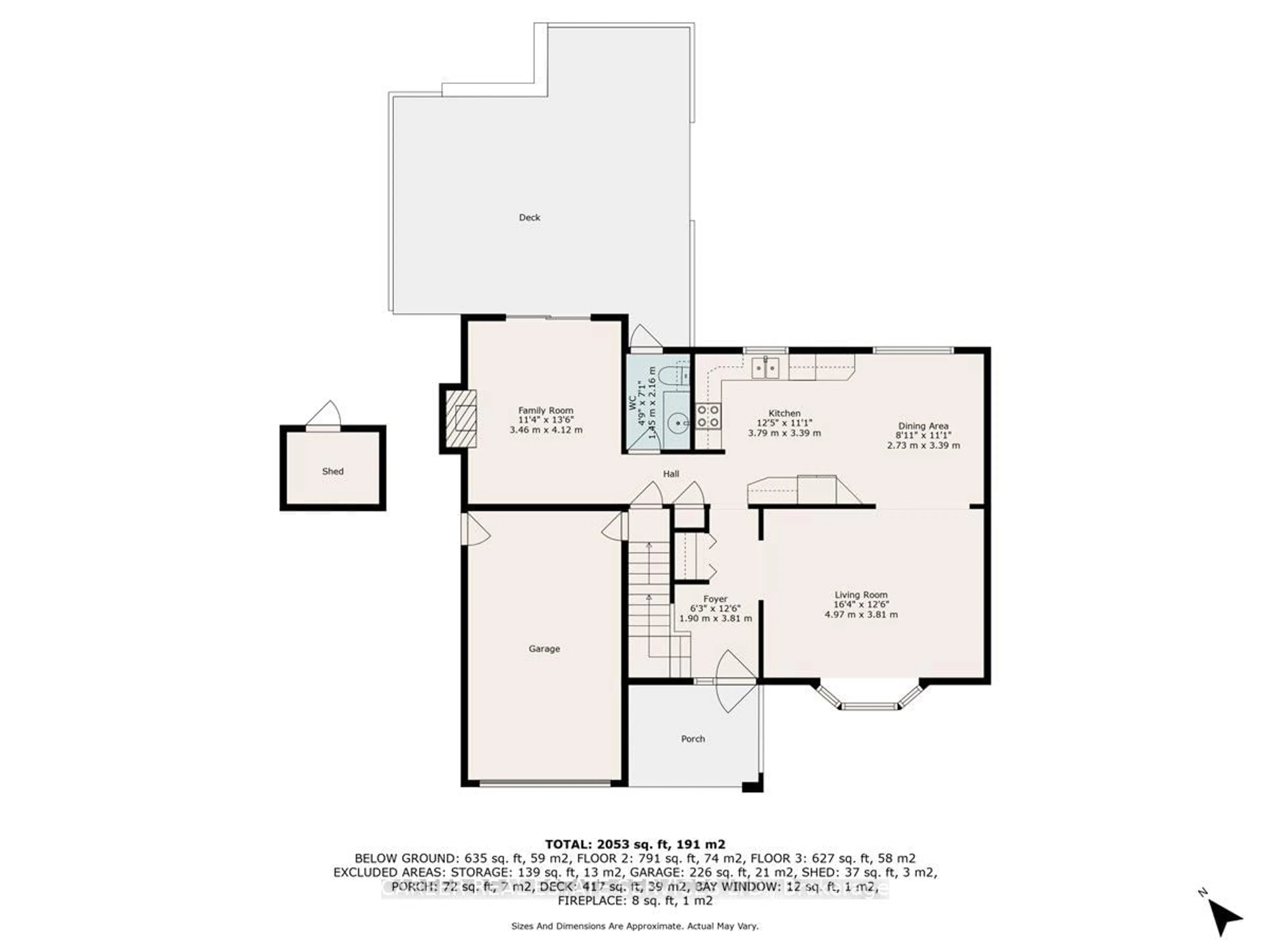 Floor plan for 400 Lambeth Crt, Oshawa Ontario L1G 6W2