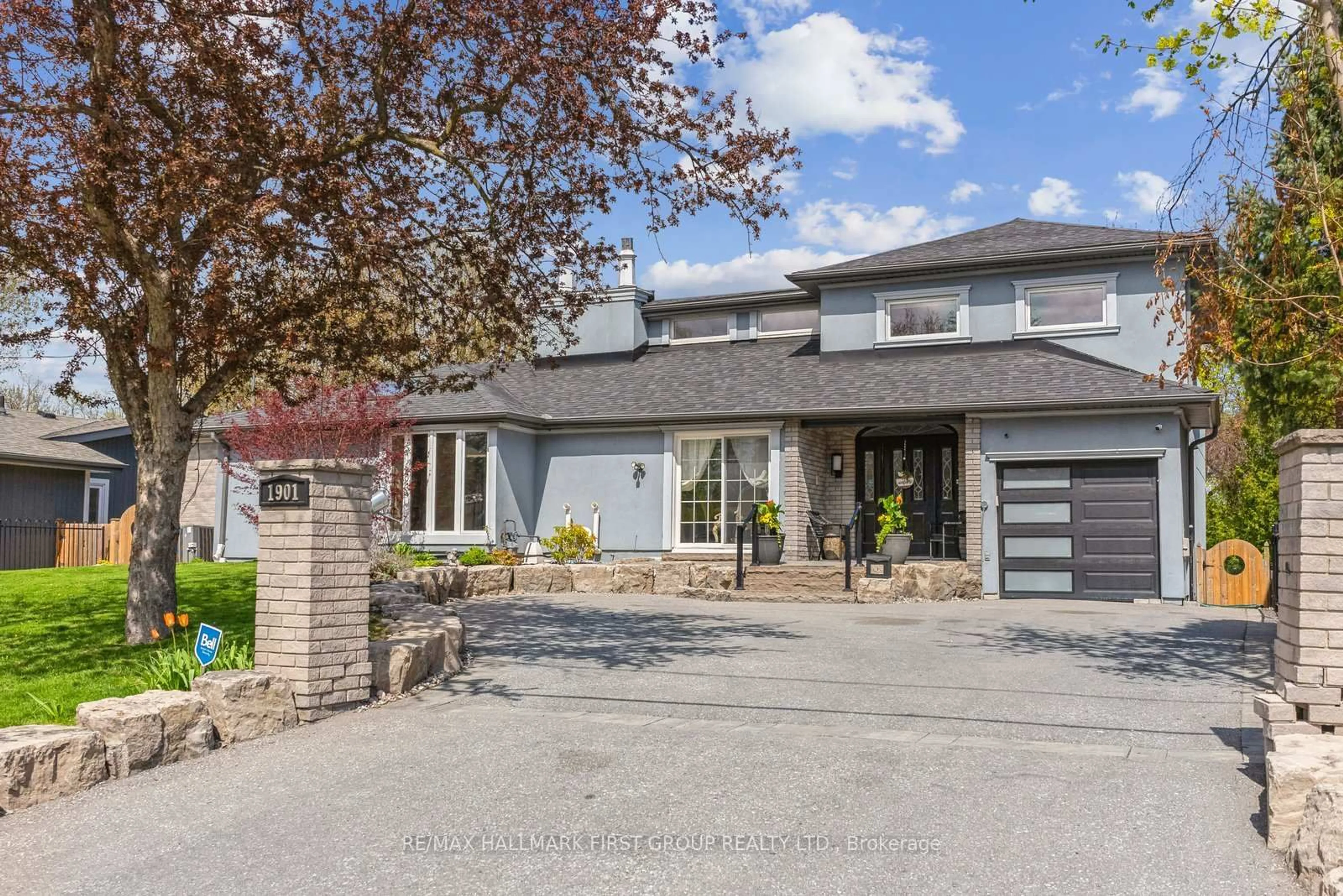 Home with brick exterior material, street for 1901 Spruce Hill Rd, Pickering Ontario L1V 1S6