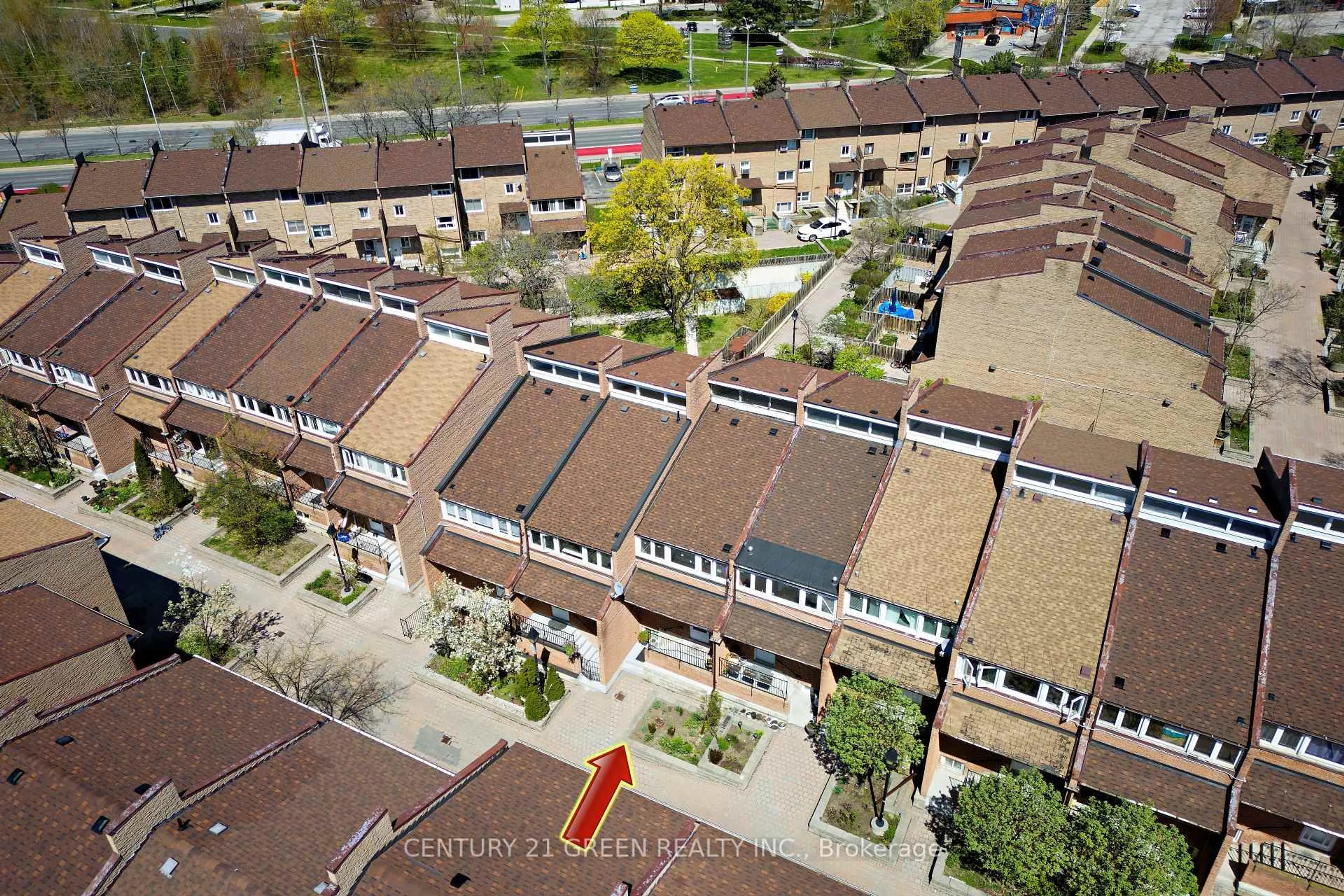A pic from outside/outdoor area/front of a property/back of a property/a pic from drone, city buildings view from balcony for 50 Scarborough Golf Club Rd #190, Toronto Ontario M1M 3T5