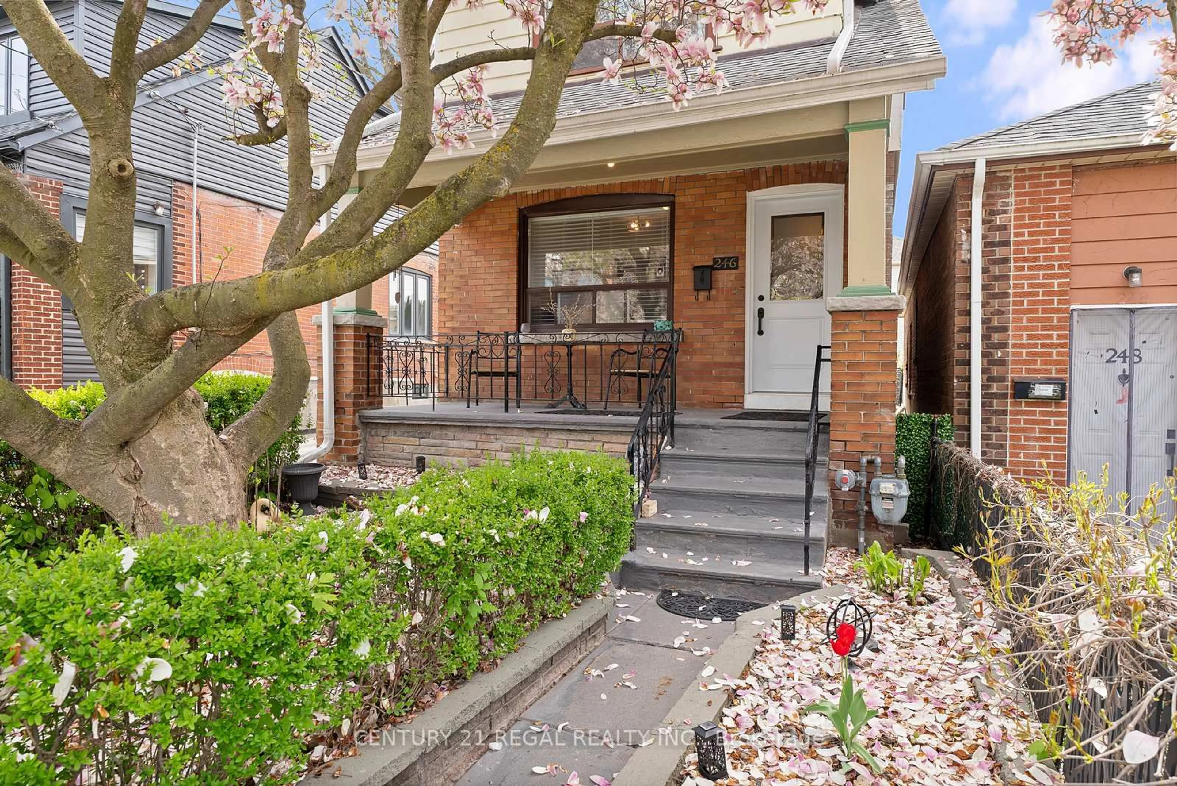 Home with brick exterior material, street for 246 Westlake Ave, Toronto Ontario M4C 4T2