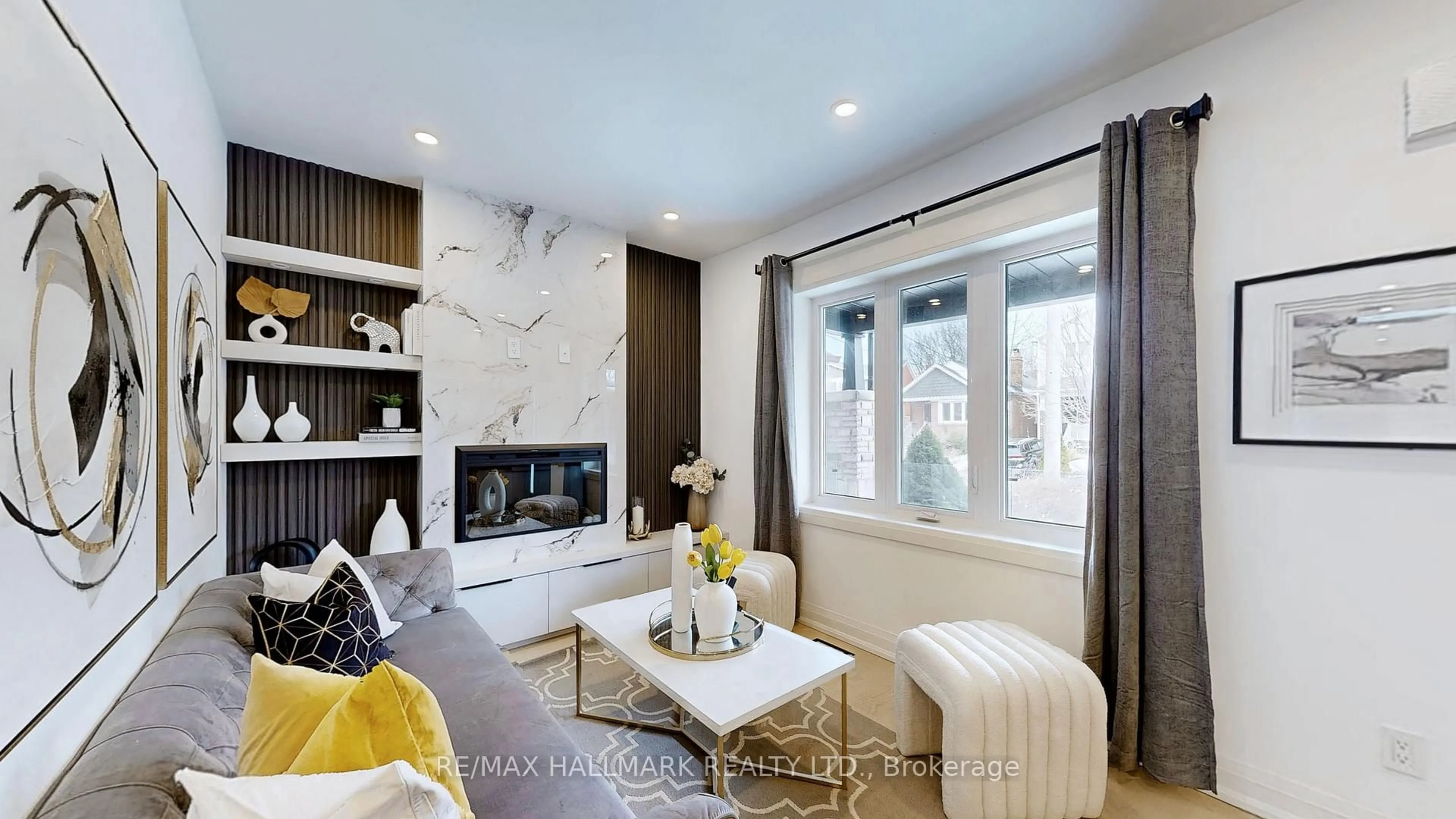 Living room with furniture, unknown for 85 Springdale Blvd, Toronto Ontario M4J 1W6