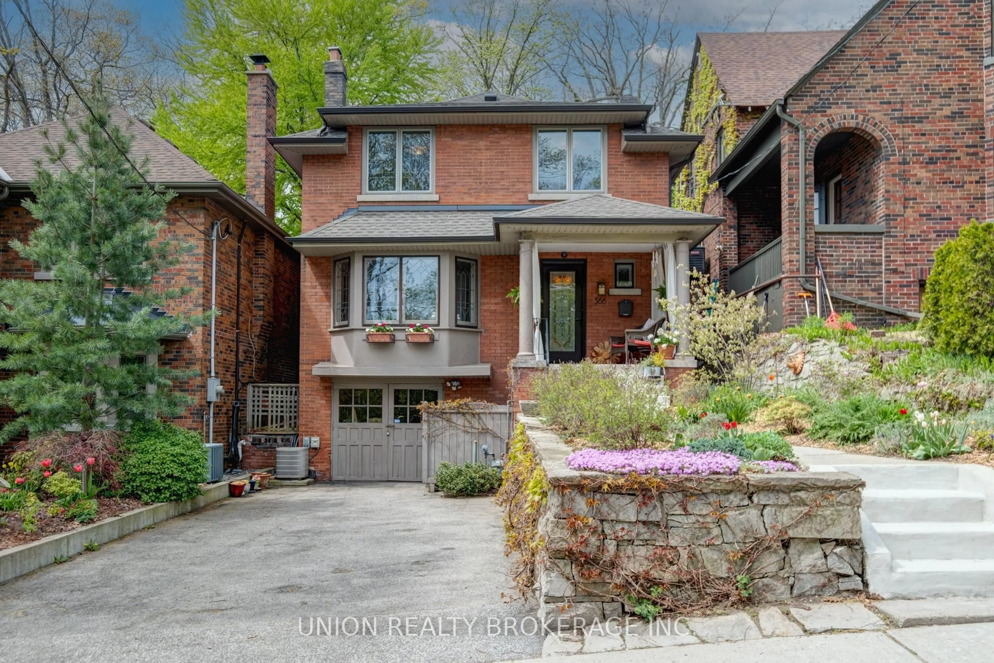 Home with brick exterior material, street for 366 Glen Manor Dr, Toronto Ontario M4E 2X8