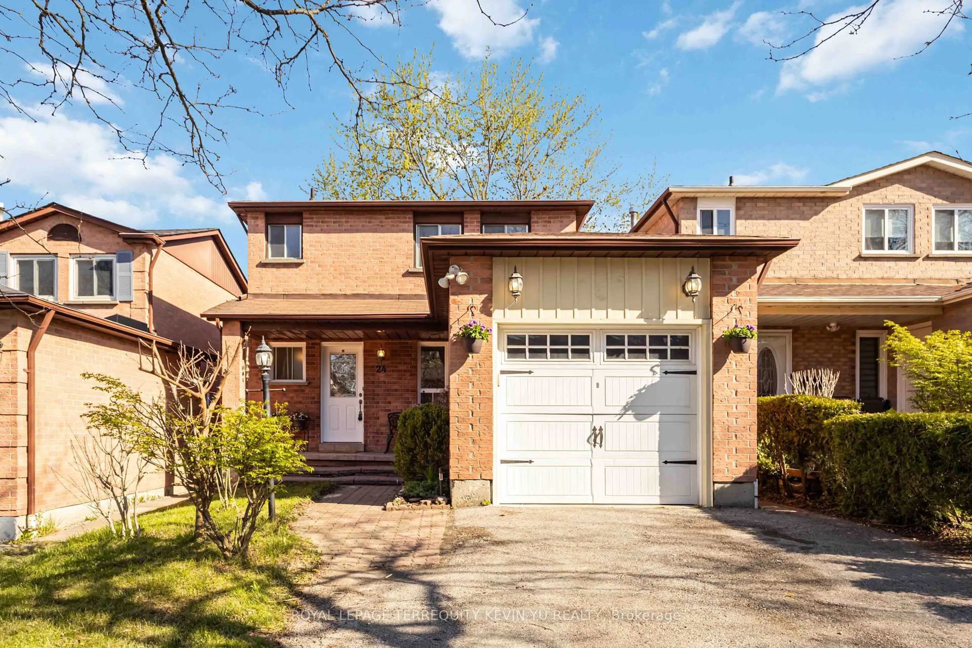 Home with brick exterior material, street for 24 Blackburn Cres, Ajax Ontario L1S 5Y8