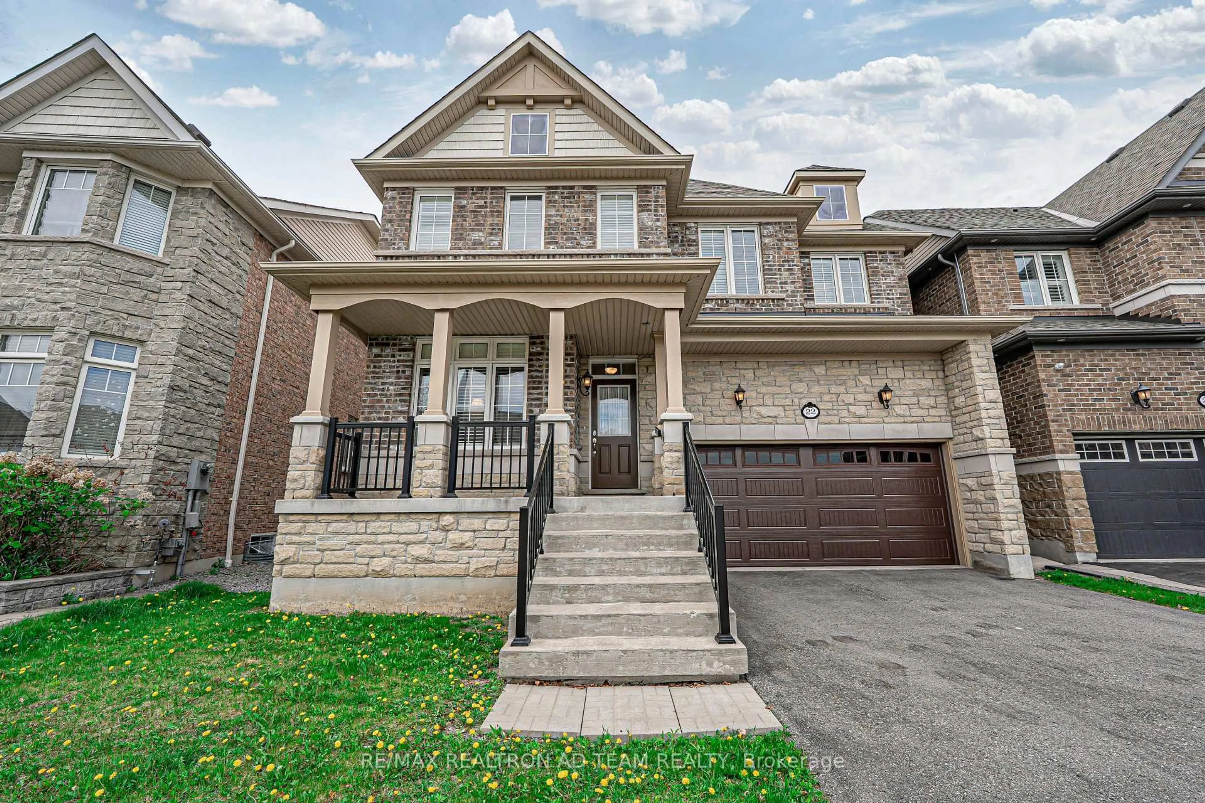 Home with brick exterior material, street for 22 Bignell Cres, Ajax Ontario L1Z 0P6