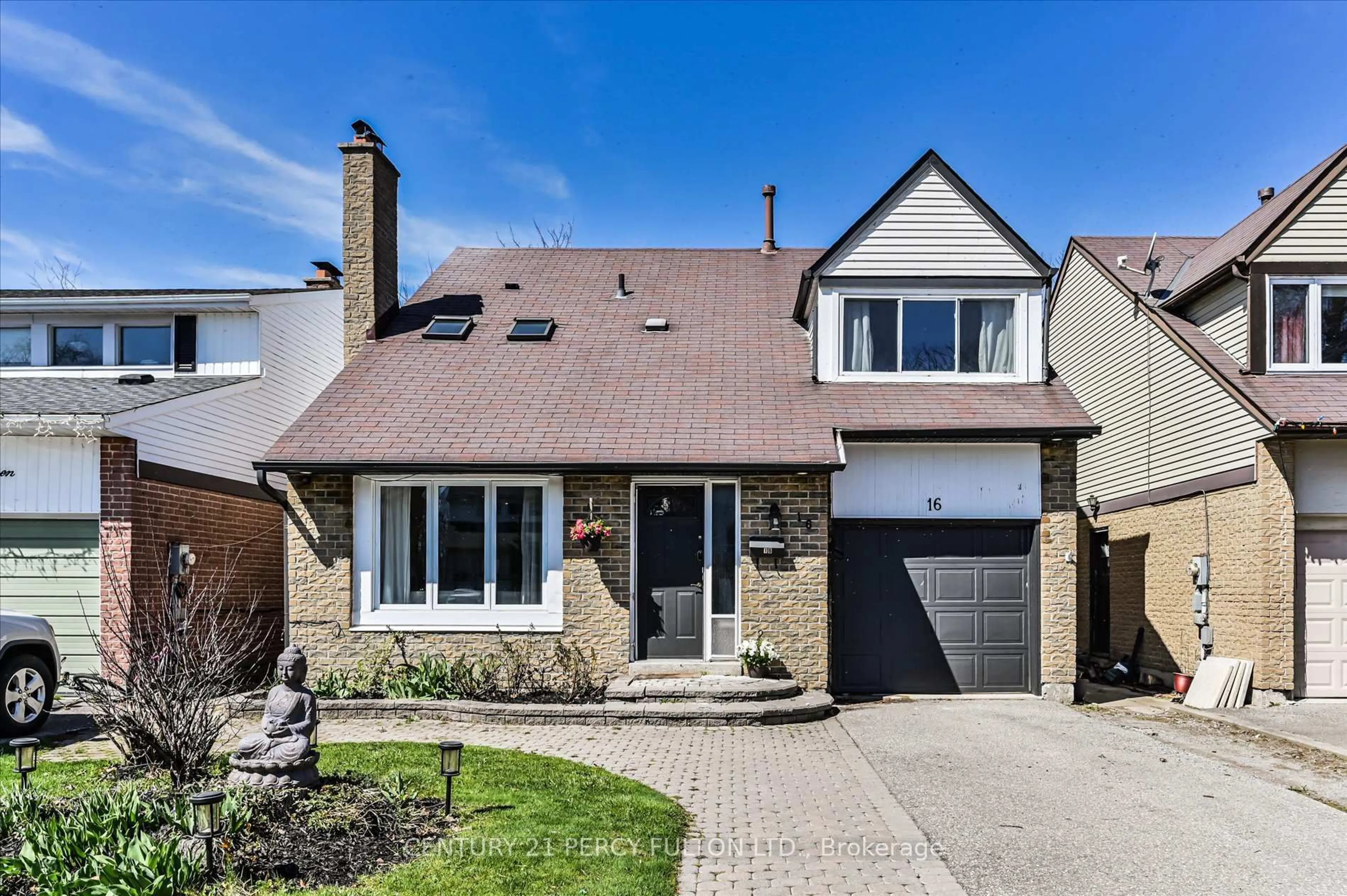 Home with brick exterior material, street for 16 Andrea Rd, Ajax Ontario L1S 3V7