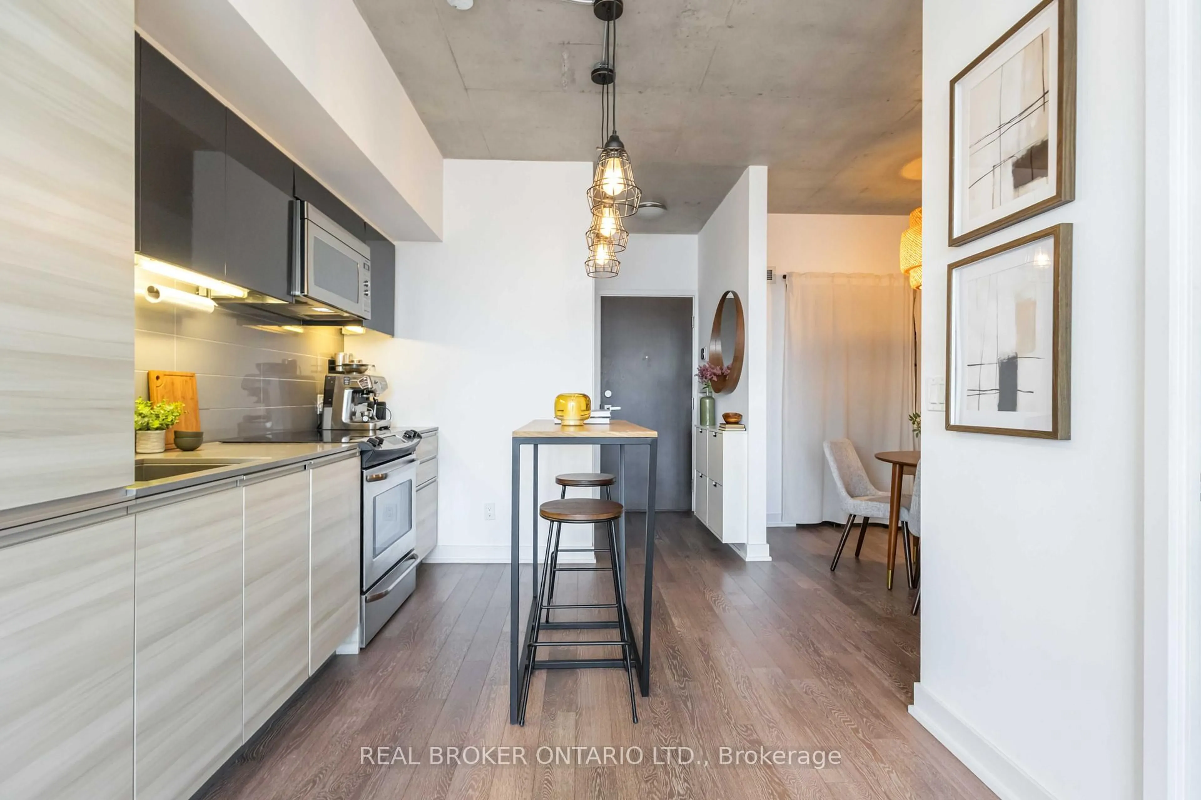 Open concept kitchen, unknown for 1190 Dundas St #318, Toronto Ontario M4M 0C5